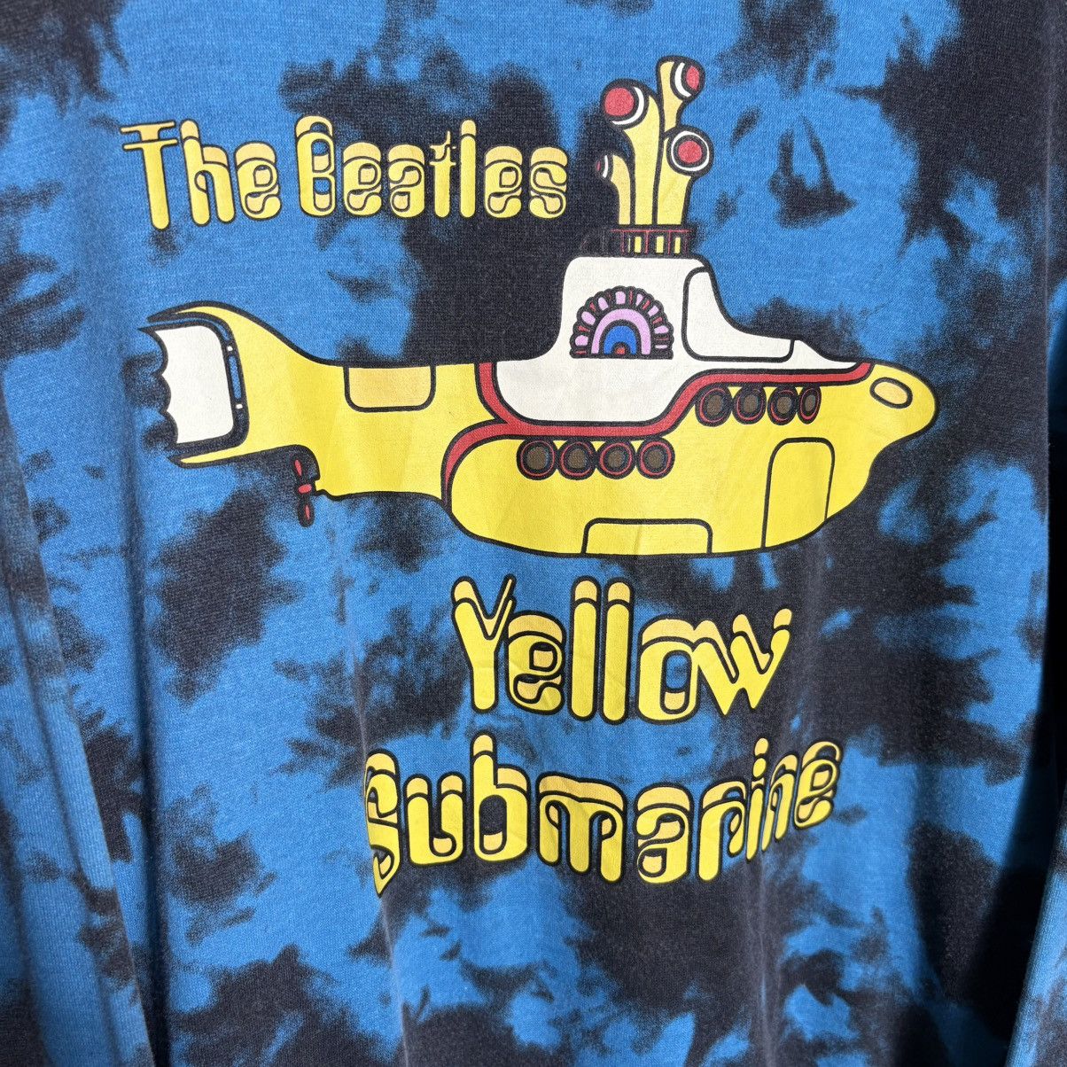 Band Tees × Vintage The Beatles Yellow Submarine Tie Dye Hoodie Size US XL / EU 56 / 4 - 3 Thumbnail