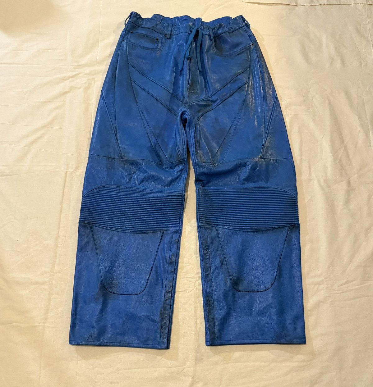 Balenciaga Balenciaga Biker Baggy Pants Blue Size US 32 / EU 48 - 1 Thumbnail