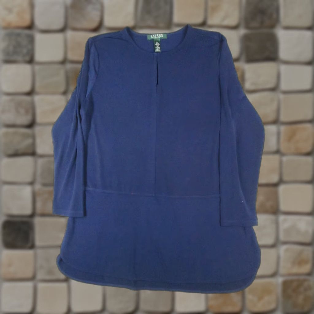 Ralph Lauren Lauren Ralph Lauren Dress Womens L Petite Blue Nike Size L / US 10 / IT 46 - 1 Thumbnail