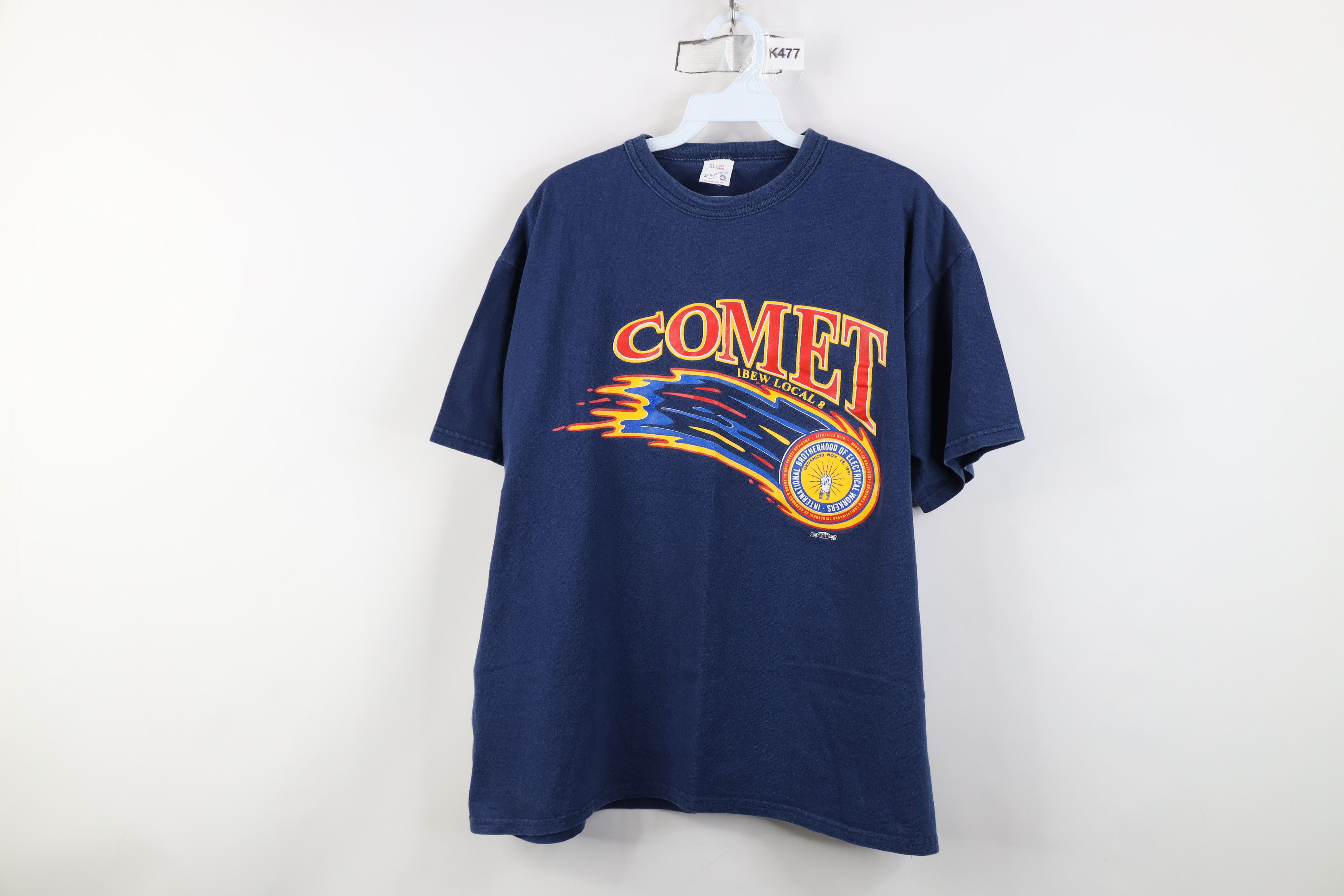 Vintage Vintage 80s 90s Union Made Local 8 Electrical T-Shirt USA Size US XL / EU 56 / 4 - 1 Thumbnail