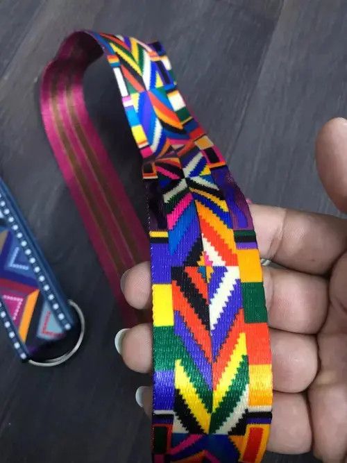 Japanese Brand Bohemian Colorful Belt Fashion Psychedelic Multicolor Size ONE SIZE - 4 Thumbnail