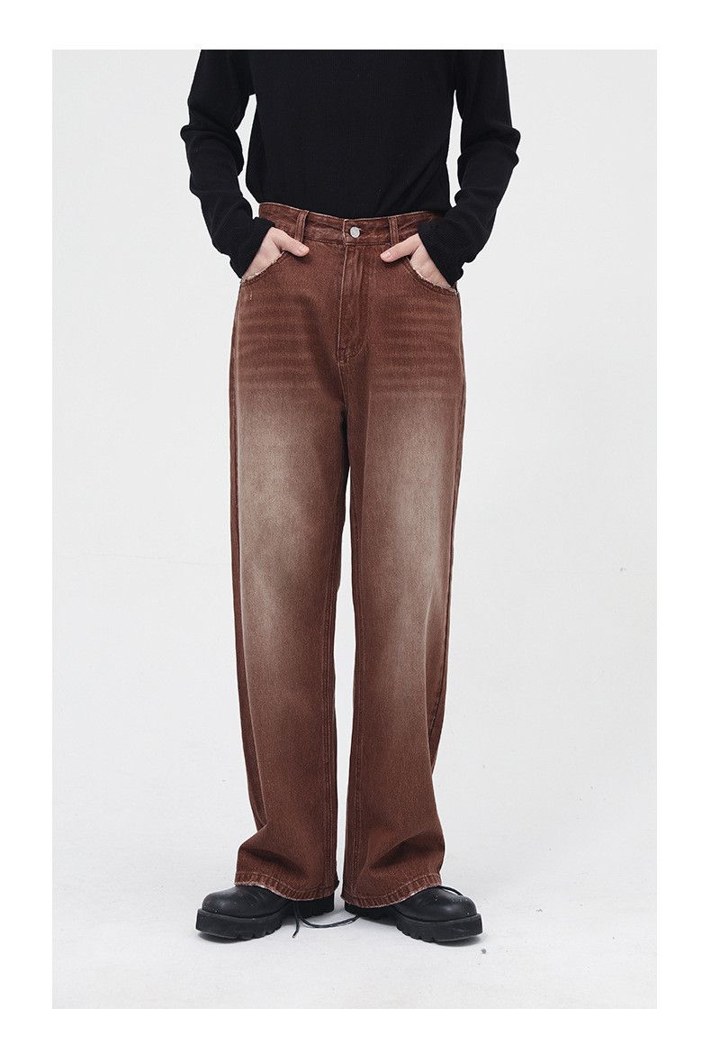 Japanese Brand Vintage brown washed gradient casual jeans y2k Size US 32 / EU 48 - 1 Thumbnail