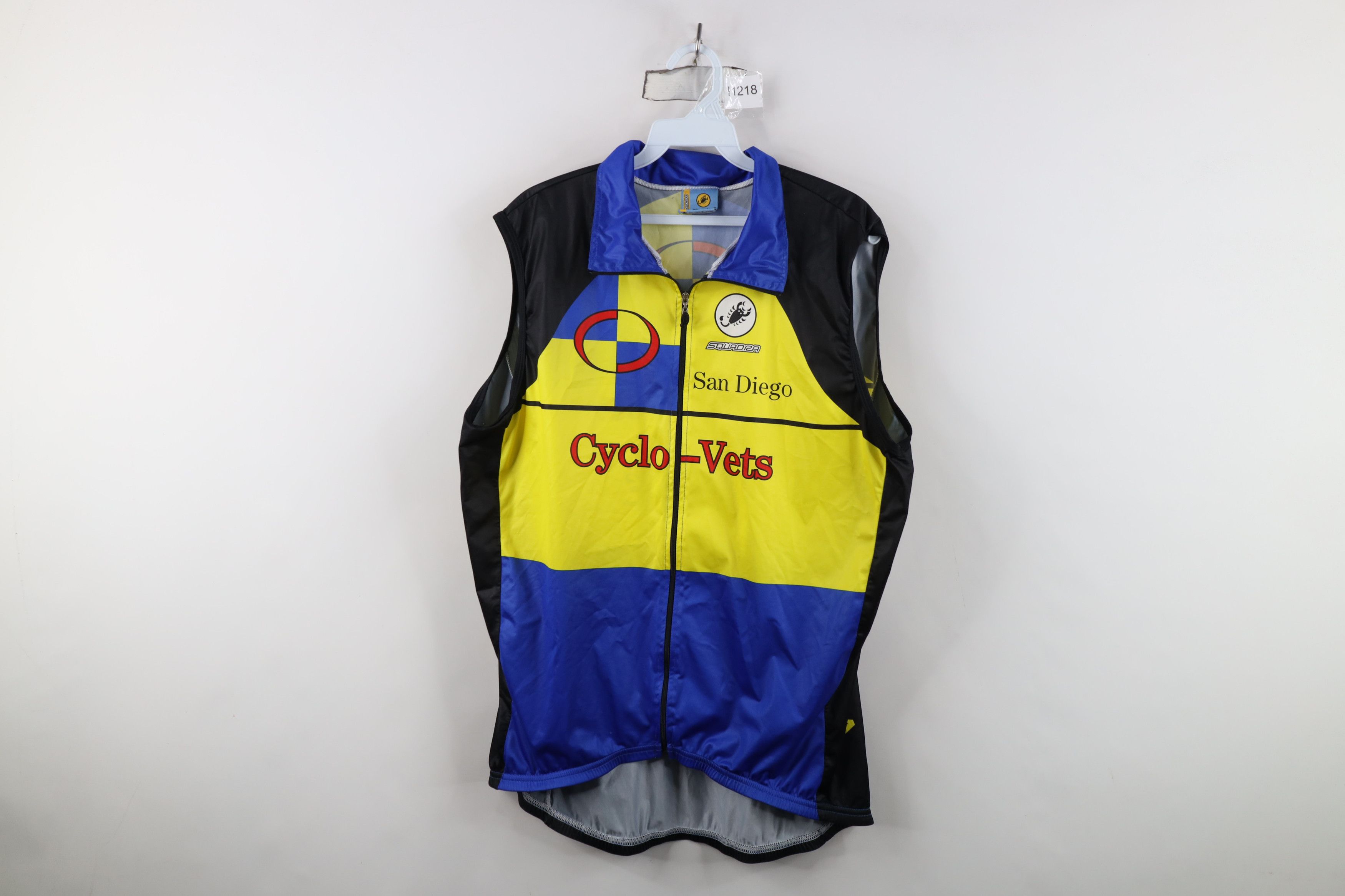 Vintage Squadra Team Division Cycle-Vets Full Zip Cycling Jersey USA Size US XL / EU 56 / 4 - 1 Thumbnail