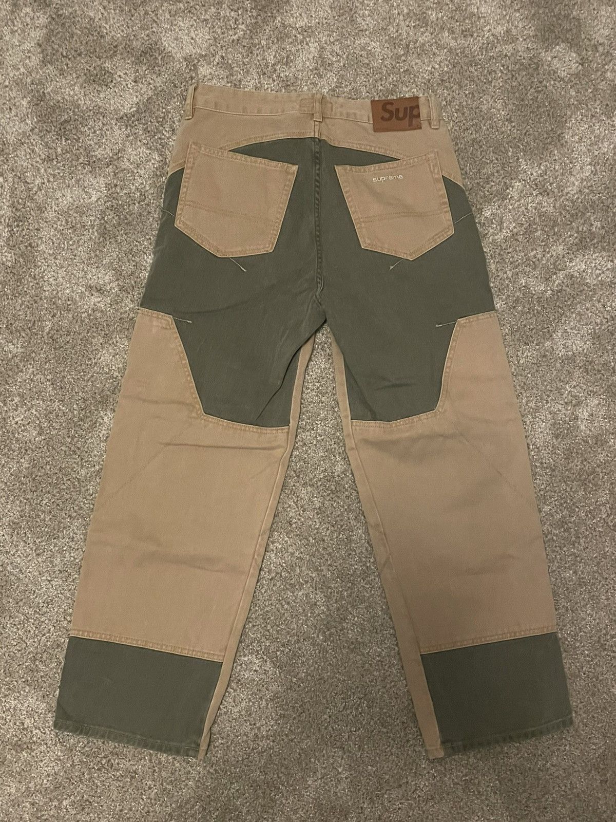 Supreme Supreme 2-tone paneled jean brown Size US 30 / EU 46 - 2 Thumbnail