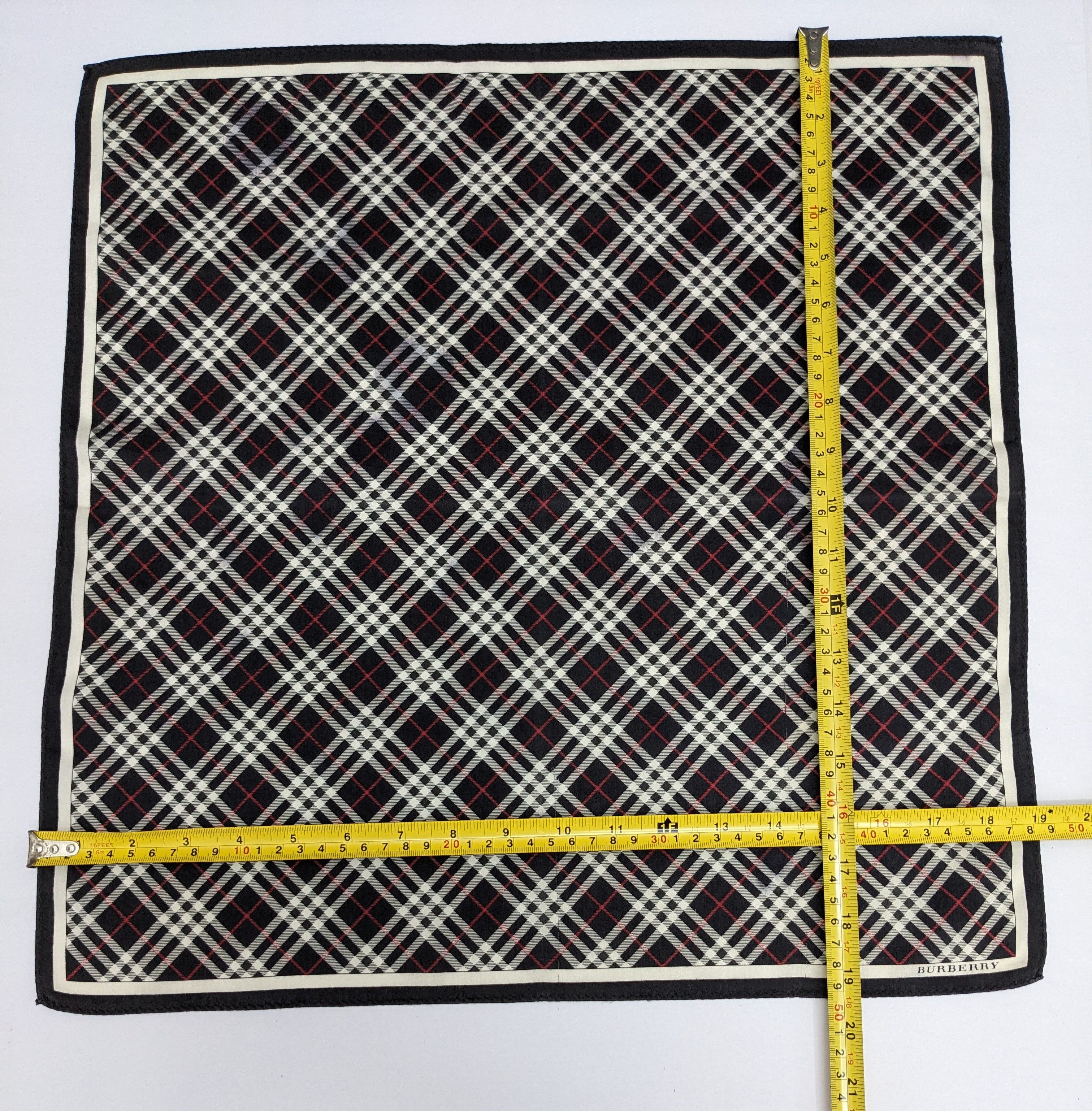 Burberry Vintage BURBERRY Handkerchief Pocket Square Bandana Size ONE SIZE - 5 Thumbnail