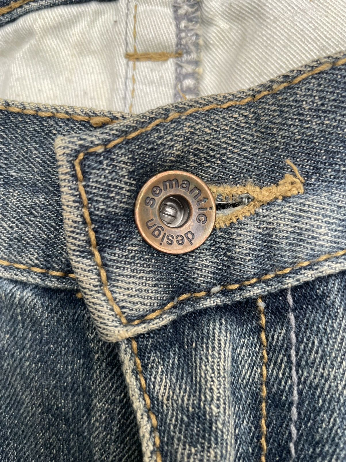Japanese Brand Semantic Design Flare Distresed Denim Size US 36 / EU 52 - 23 Thumbnail