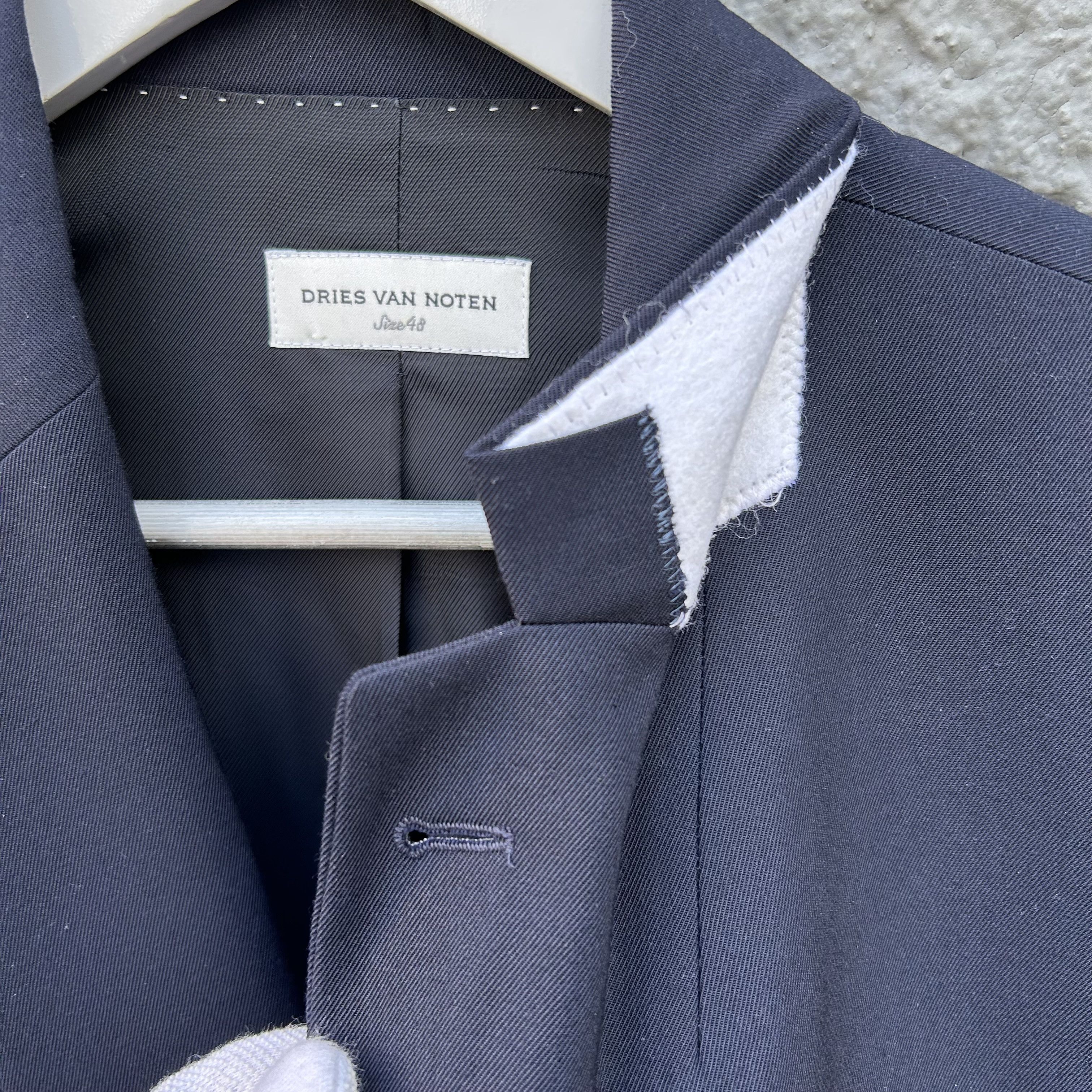 Dries Van Noten Dries van Noten Blue Double-Layered Blazer Jacket Size 48R - 8 Thumbnail