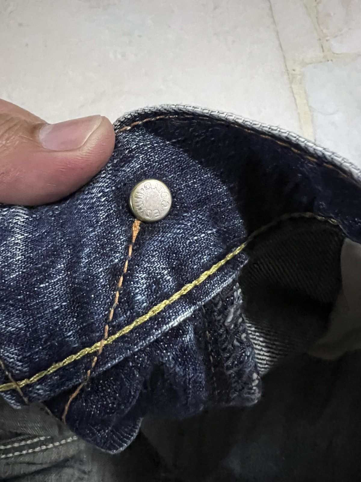 Edwin 💥Flare💥Edwin 503 Blue Trip Mud Wash Jean Size US 33 - 18 Thumbnail
