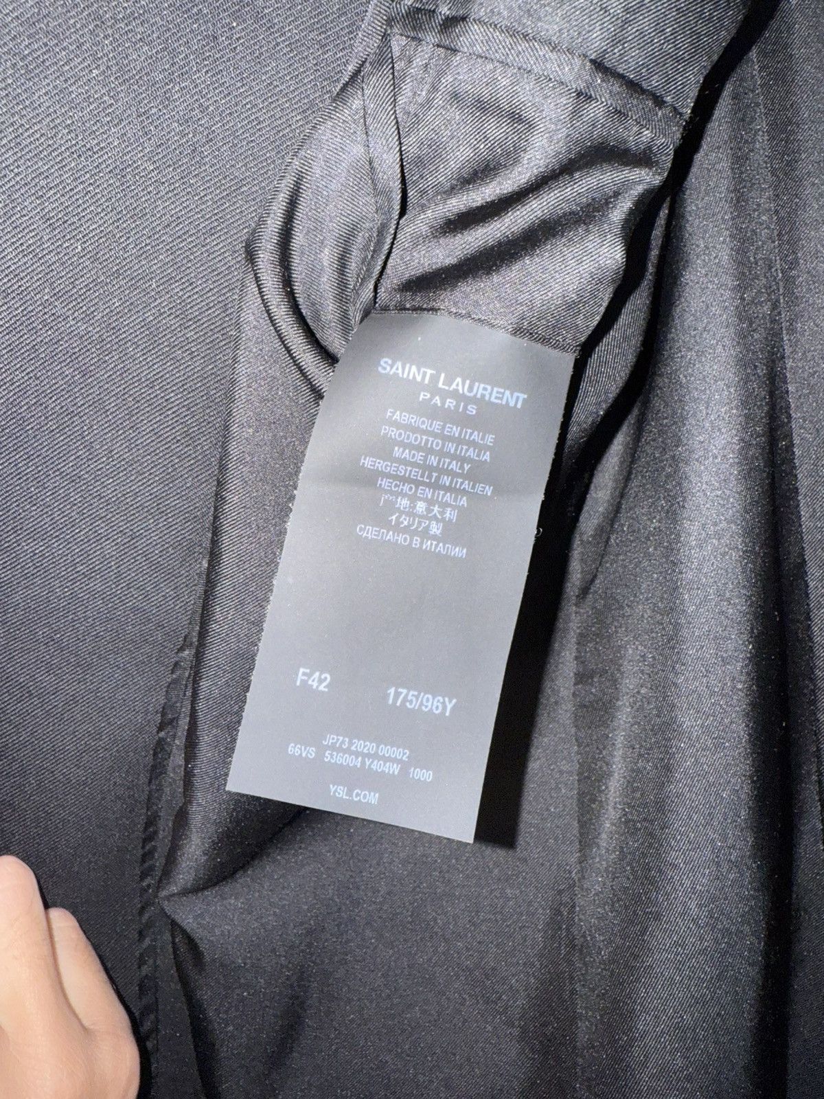 Saint Laurent Paris Saint Laurent Paris Classic Black Blazer – Size 42 Size S / US 4 / IT 40 - 6 Thumbnail
