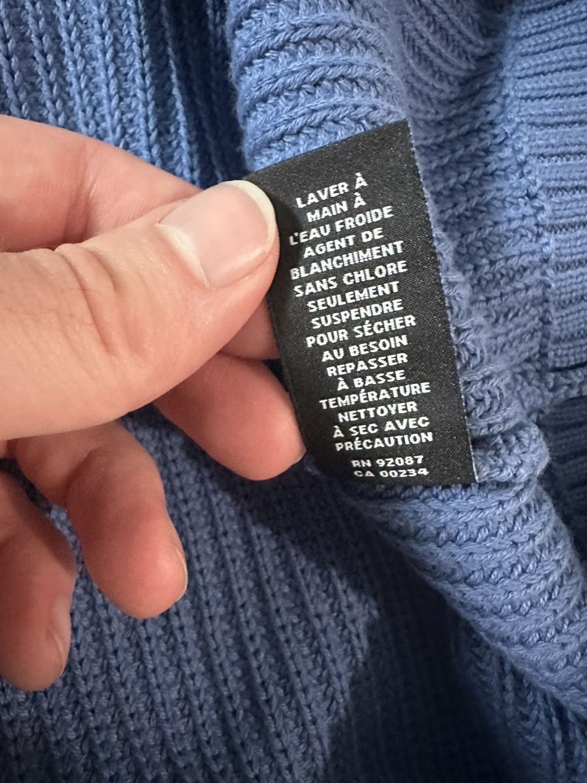 Saks Fifth Avenue Saks Fifth Avenue Blue Sweater Size US XL / EU 56 / 4 - 5 Thumbnail