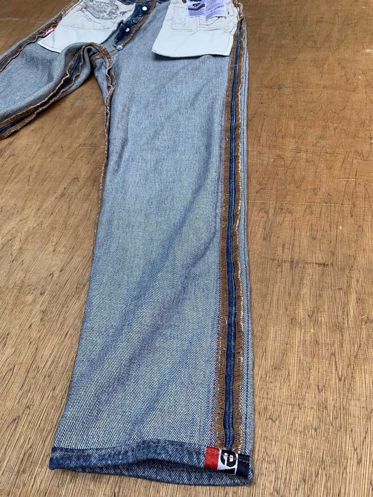 Levi's Levis 501 Levis Premium Big E Side Tape Denim Pants Size 26" / US 2 / IT 38 - 19 Thumbnail