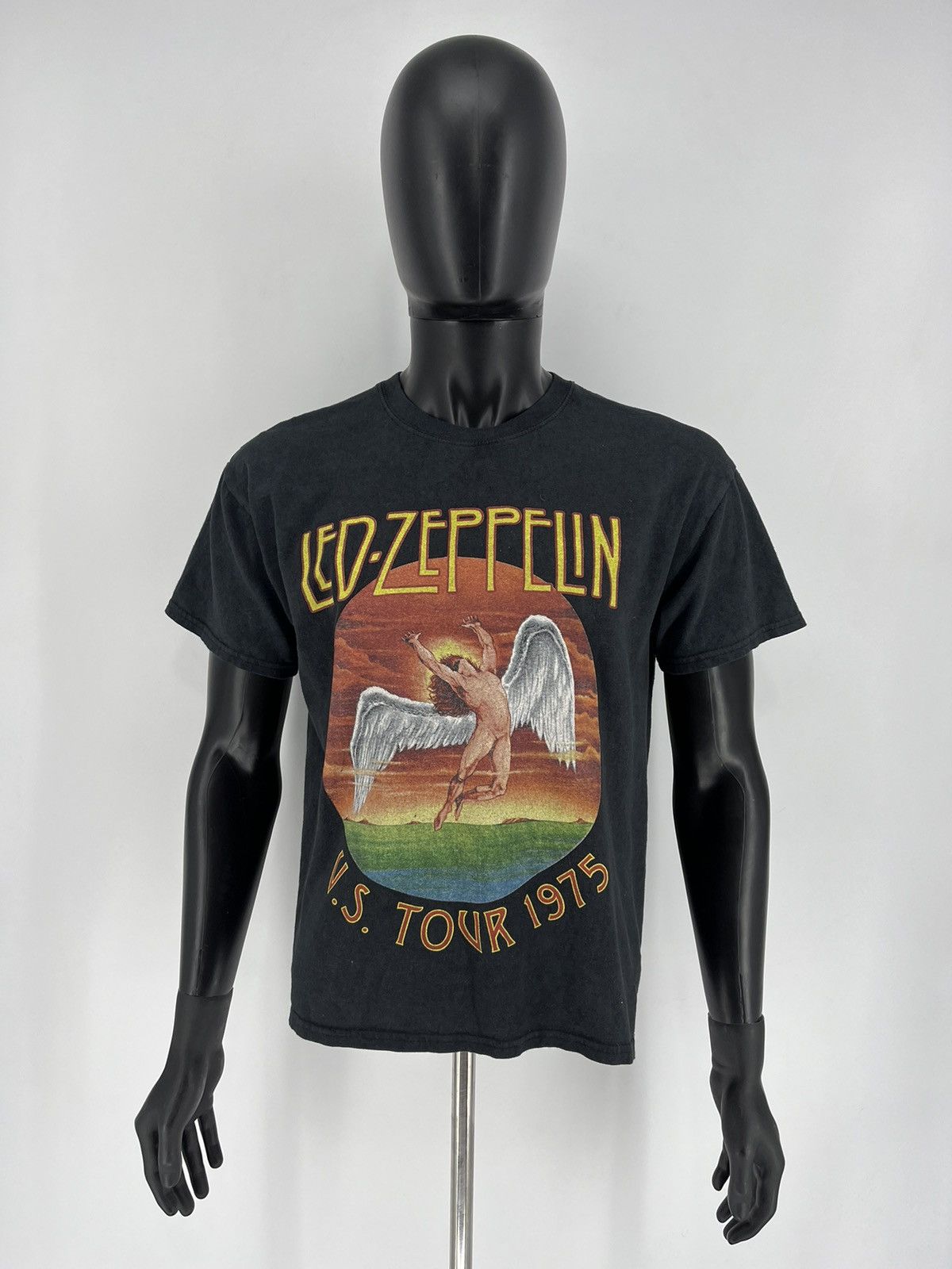 Band Tees Vintage Y2K 00s Led Zeppelin U.S. Tour 1975 Band T-Shirt Size US M / EU 48-50 / 2 - 2 Thumbnail