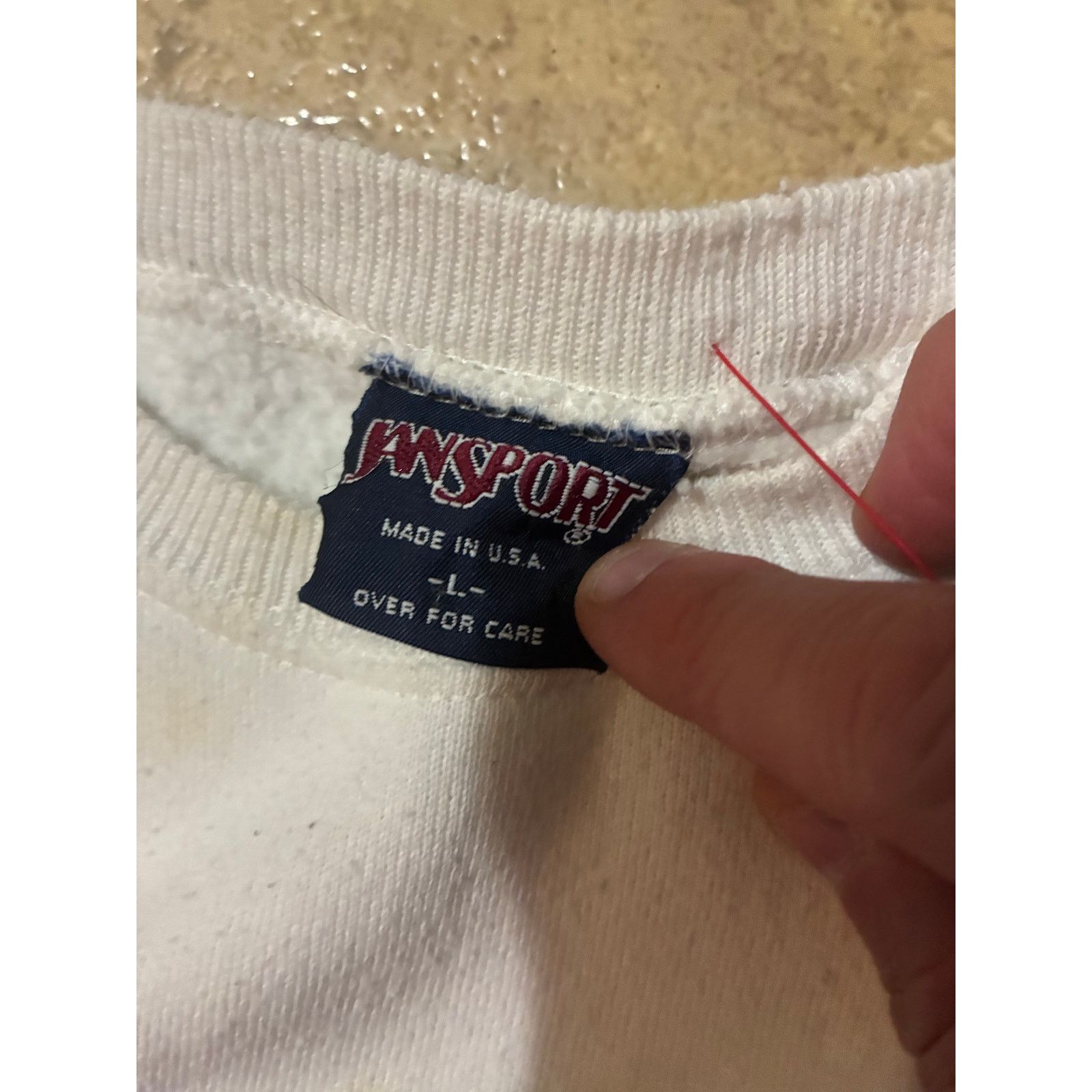 Jansport Vintage Kansas Jayhawks White Sweatshirt Jansport Large Size US L / EU 52-54 / 3 - 4 Thumbnail