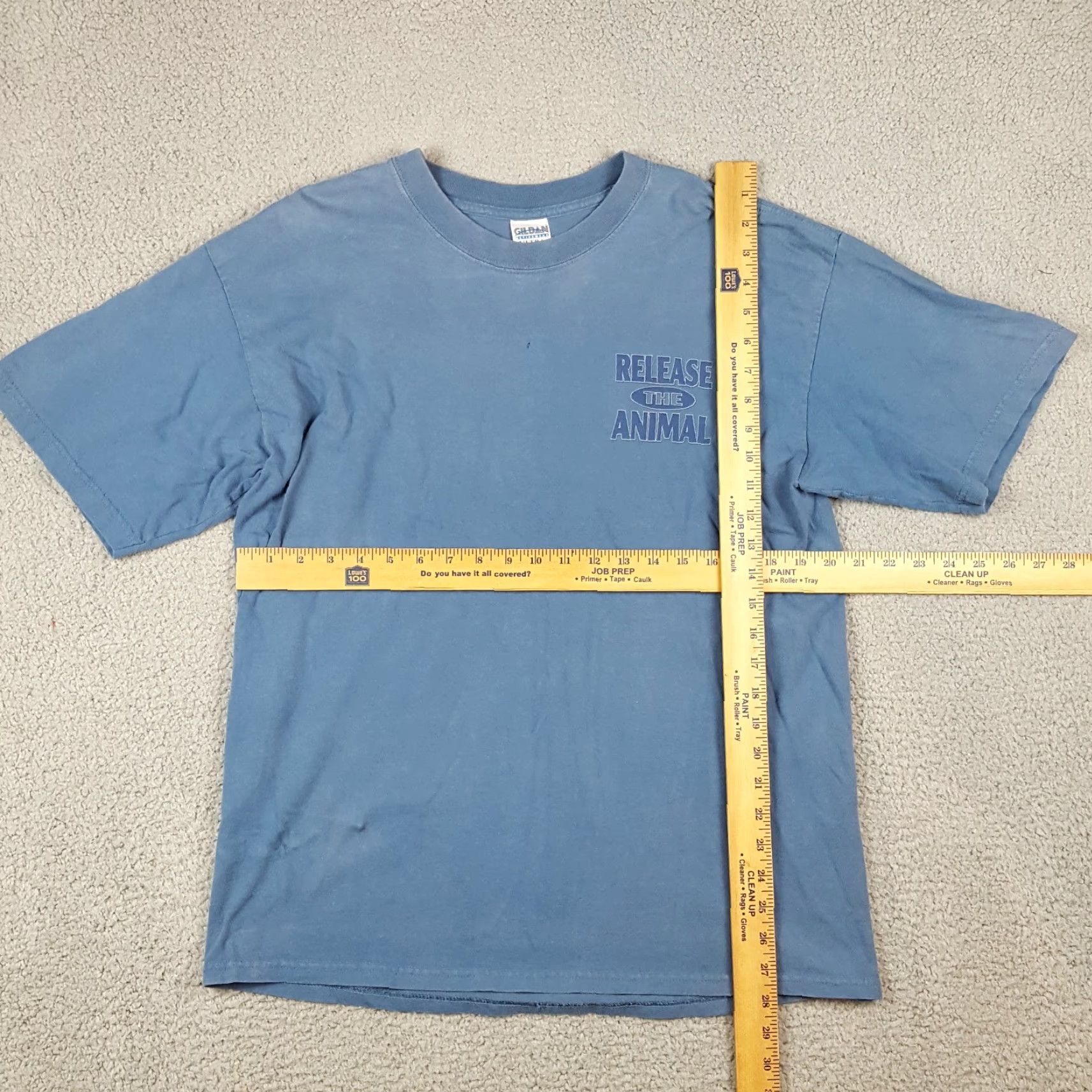 Gildan VINTAGE Y2K Bass Fishing T-Shirt Men’s Size L Cotton Short Sleeve Crew Neck Grunge Retro USA Summer 2000s Size US L / EU 52-54 / 3 - 8 Thumbnail