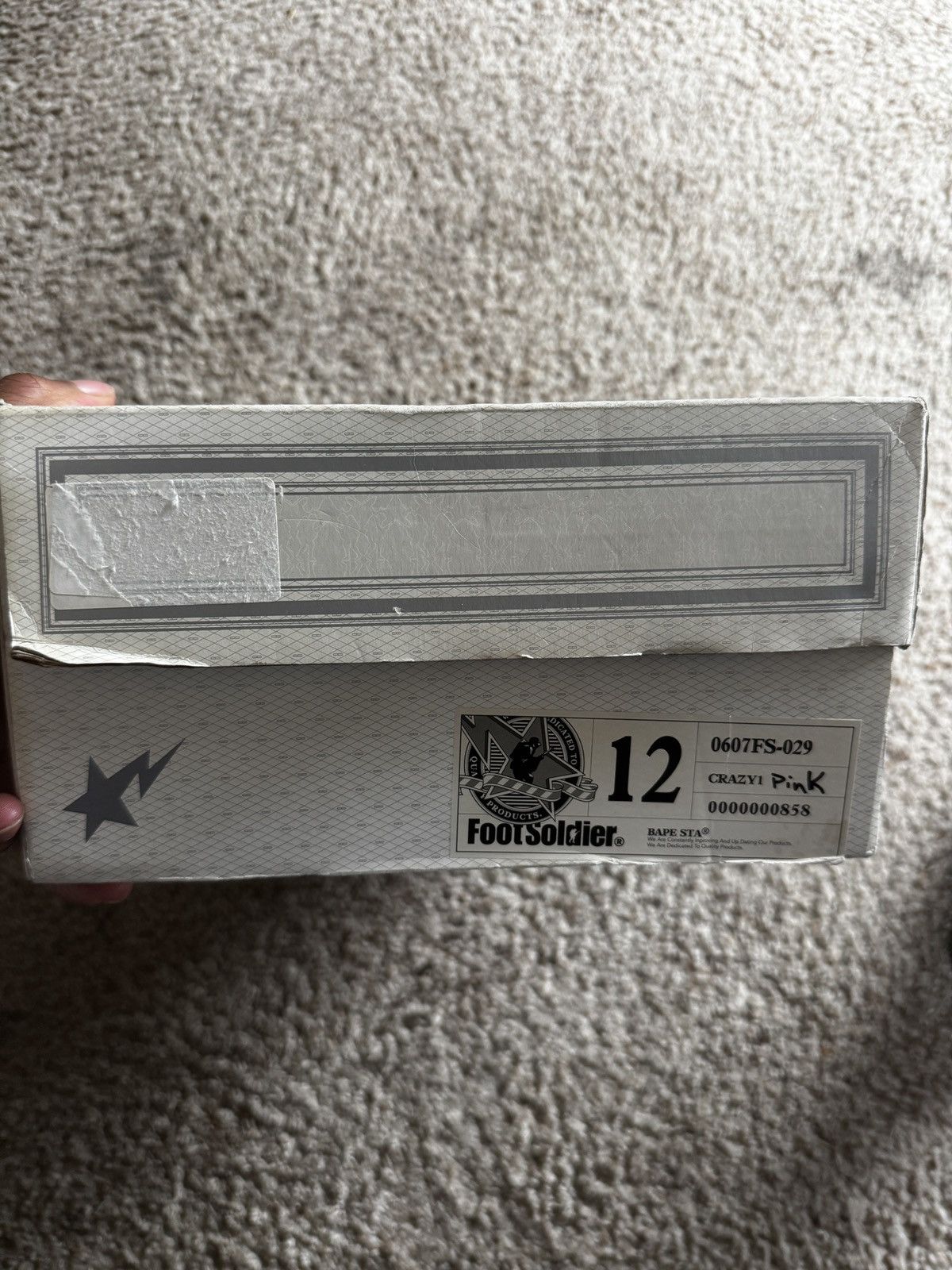 Bape Bapesta kaws 2001 crazy 1 Size US 12 / EU 45 - 8 Thumbnail