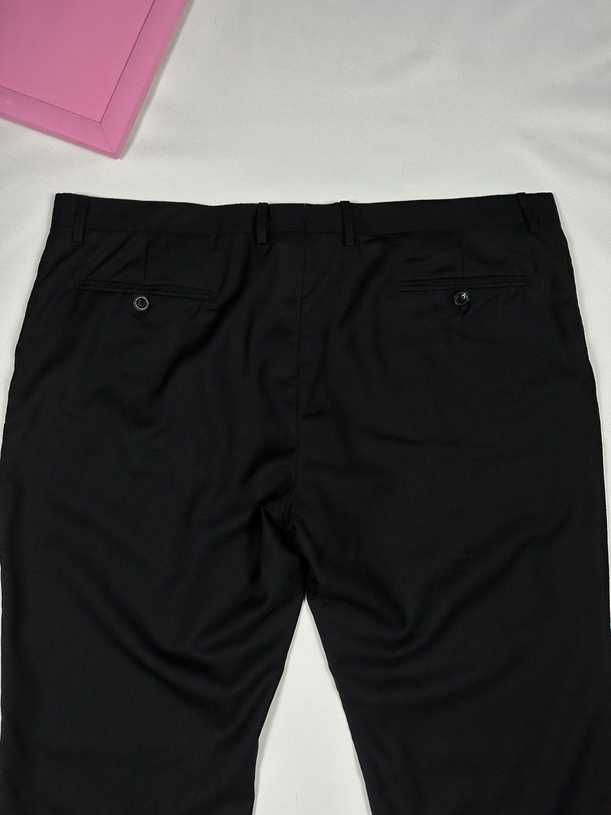 Etro ETRO 58 Pants Black Suit Logo Trousers Men’s Lana Wool Size US 42 / EU 58 - 16 Thumbnail