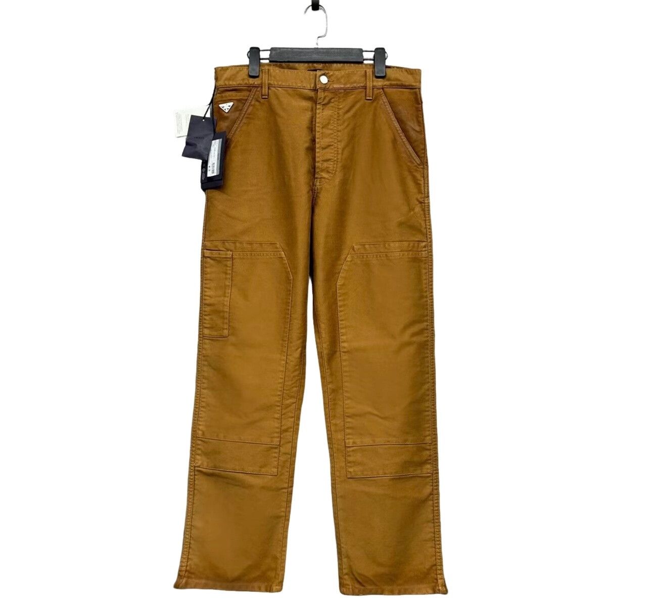 Prada Prada Moleskin Triangle Logo Casual Pants Size 32 Size US 32 / EU 48 - 1 Thumbnail
