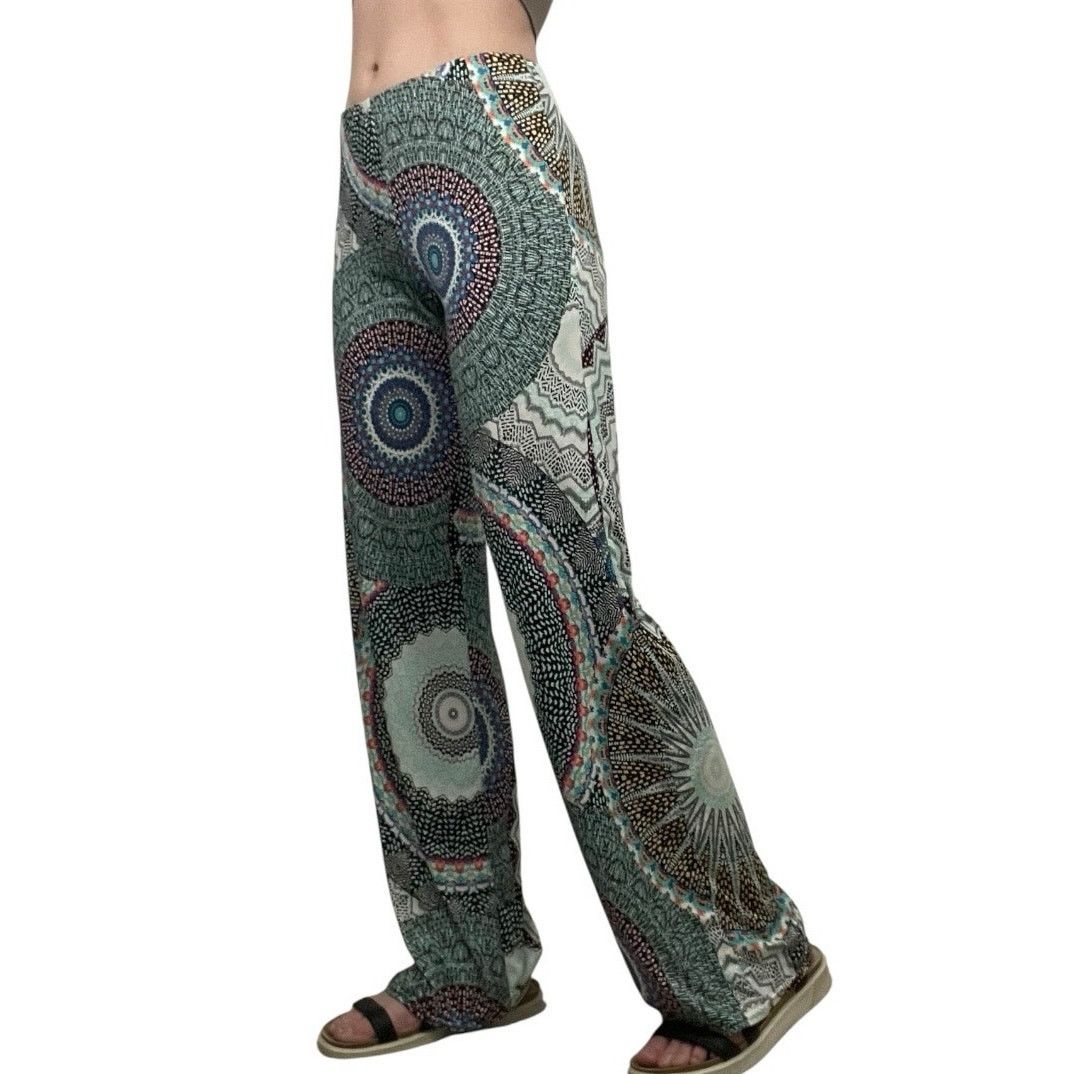 Other Au Soleil De St. Tropez Colorful Mandala Print Boho Pants Size 27" / US 4 / IT 40 - 2 Thumbnail
