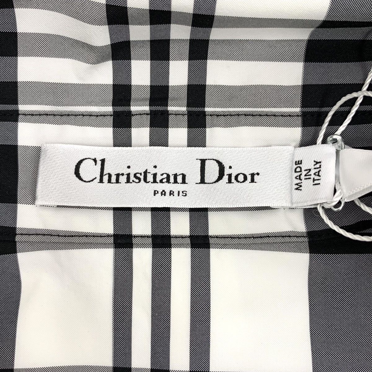 Dior Dior Black & White Plaid Cotton Short Sleeve Shirt K26WX Size XS / US 0-2 / IT 36-38 - 6 Thumbnail