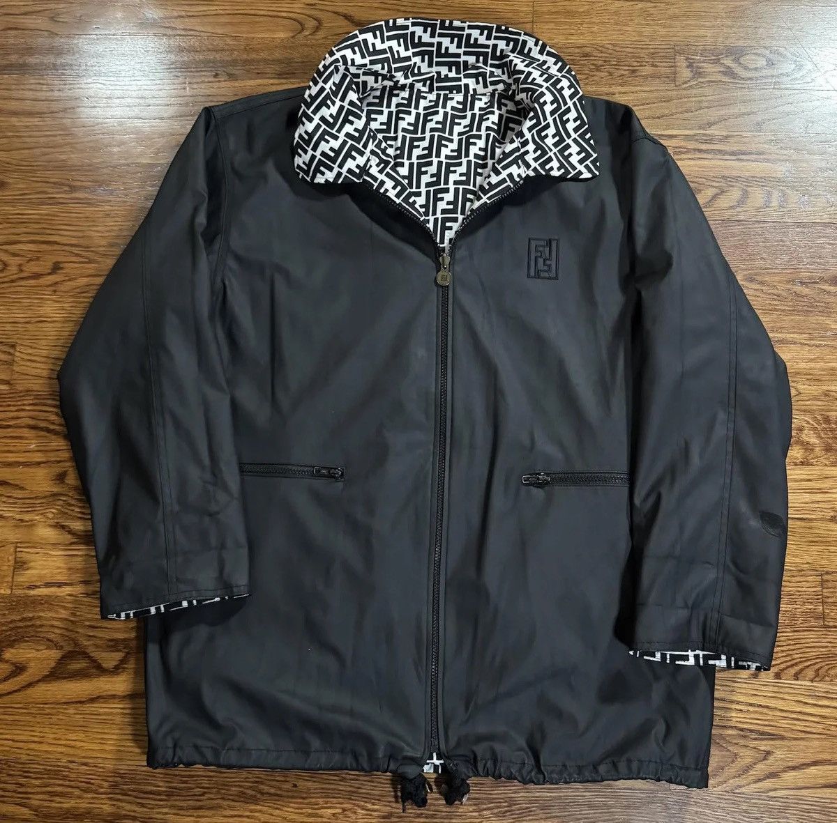 Fendi Vintage Fendi Reversible Monogram Jacket Size US XL / EU 56 / 4 - 7 Thumbnail
