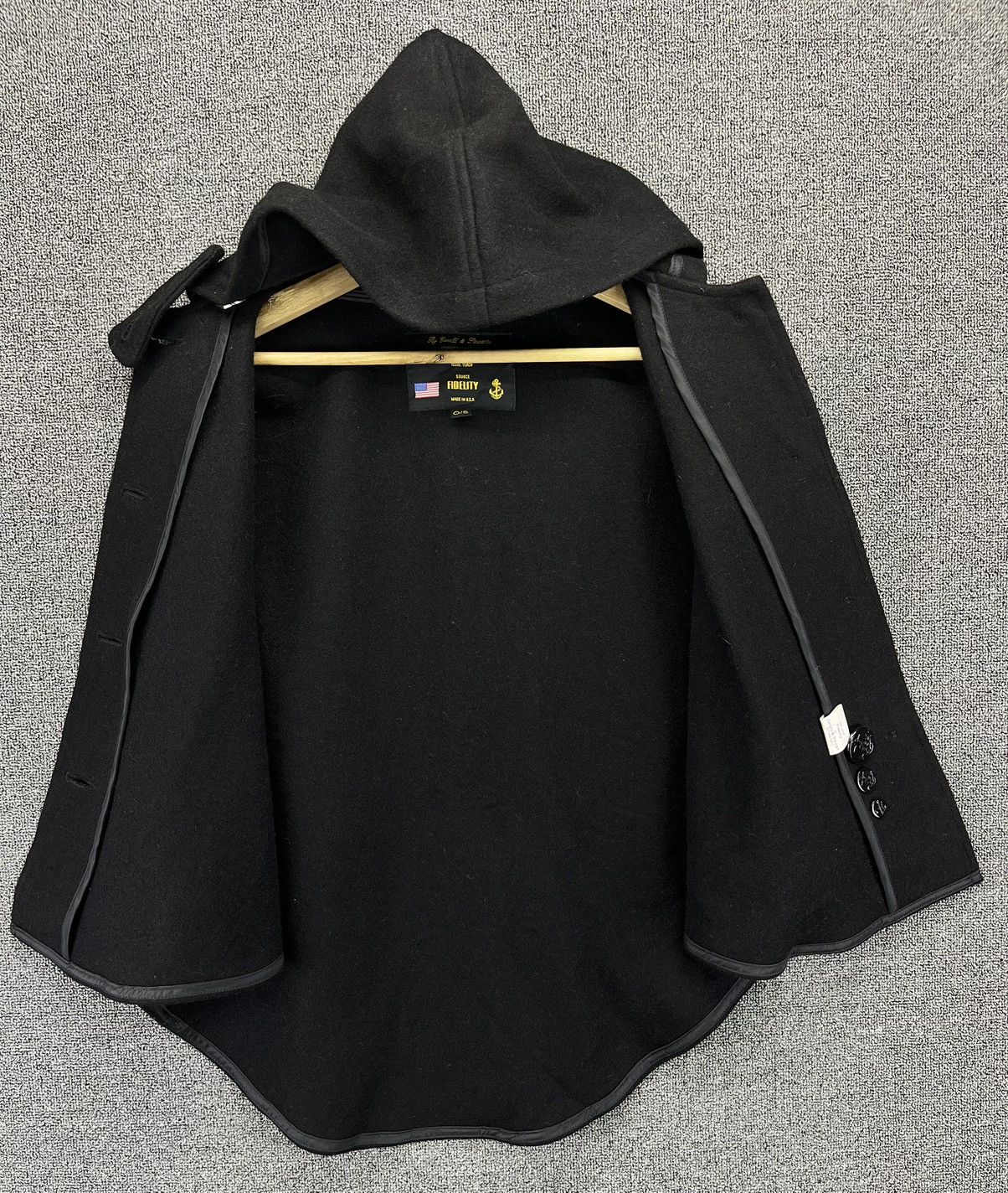 Fidelity Vintage Fidelity Black Wool Pancho Size ONE SIZE - 5 Thumbnail