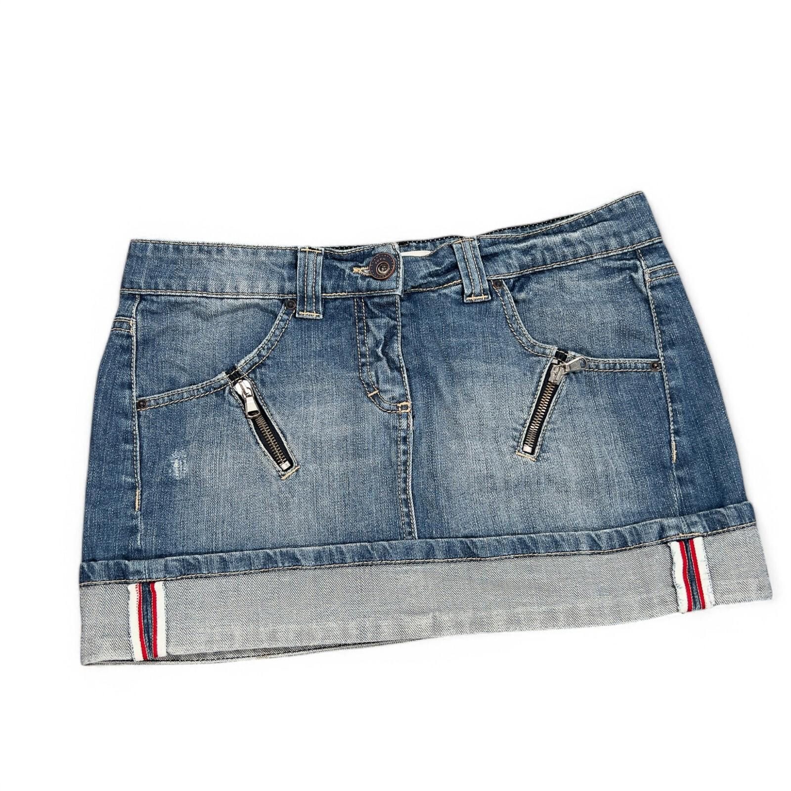 Other Vintage TOY G Denim Mini Skirt Size 28 Y2K Italy Size 27" / US 4 / IT 40 - 1 Thumbnail