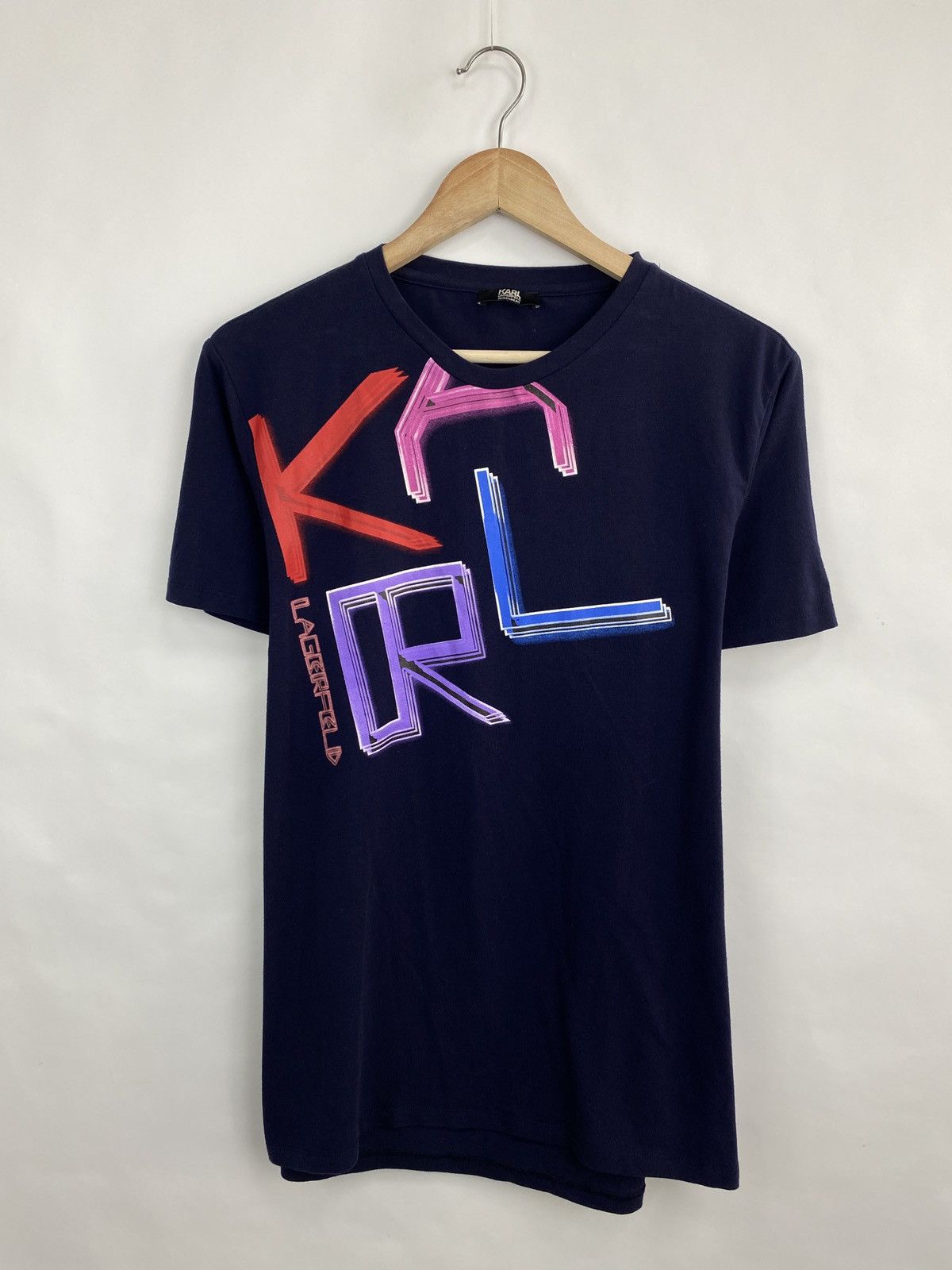 Karl Lagerfeld Karl Lagerfeld Beachwear T-Shirt Rare Retro Hype Y2K Size US L / EU 52-54 / 3 - 3 Thumbnail