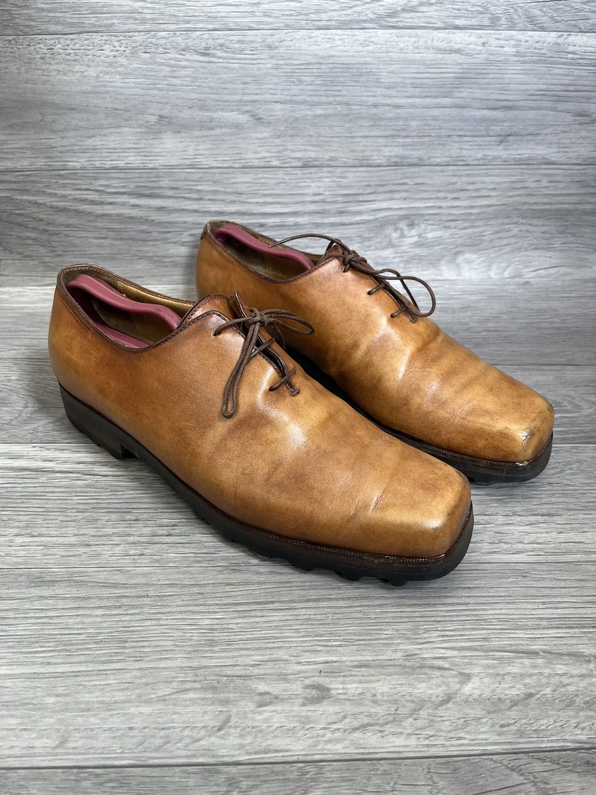 Berluti Berluti andy whole cut square toe oxford leather shoes uk8 Size US 9 / EU 42 - 8 Thumbnail