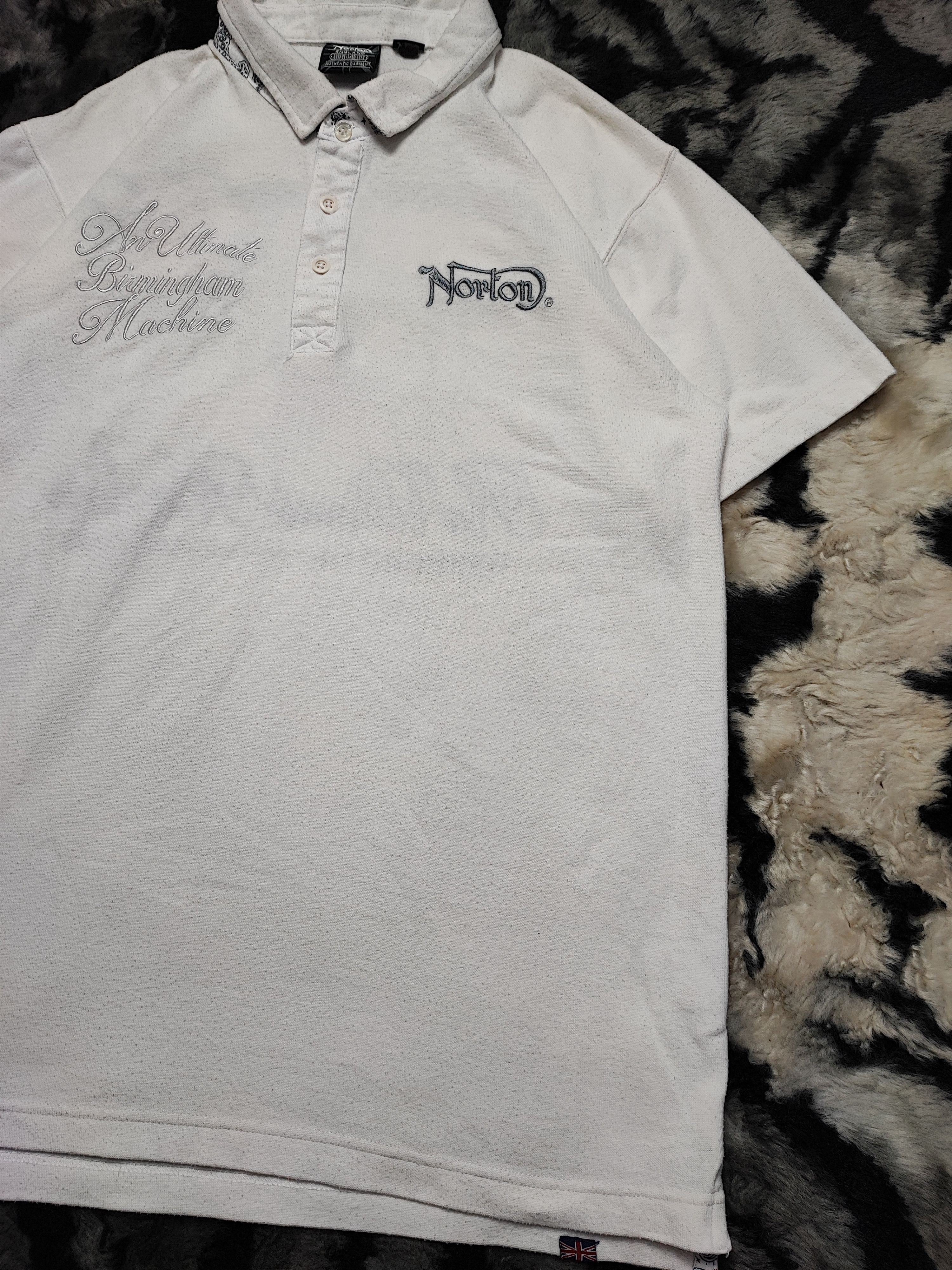Japanese Brand × Norton Vintage Norton Embroidery Tshirt XL Size US XL / EU 56 / 4 - 4 Thumbnail