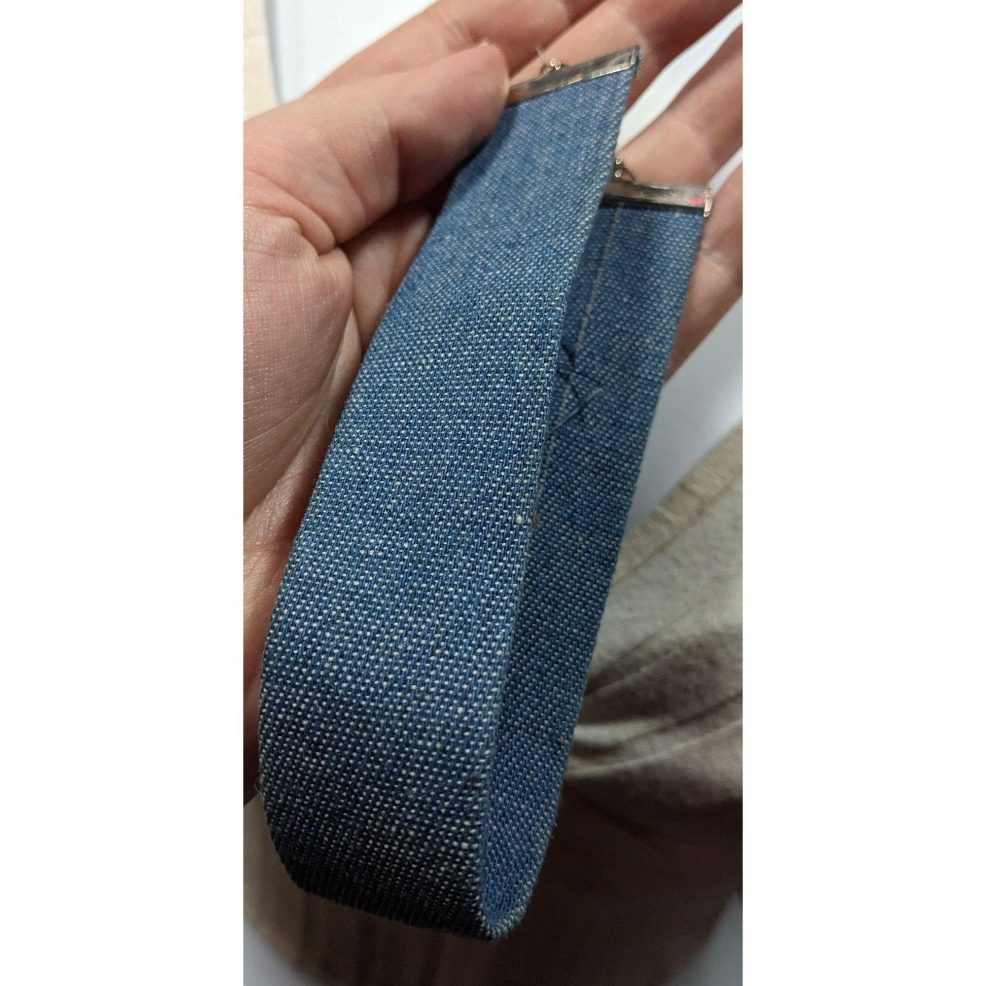 Nordstrom Nordstrom Blue Denim Wide Choker Necklace Size ONE SIZE - 7 Thumbnail