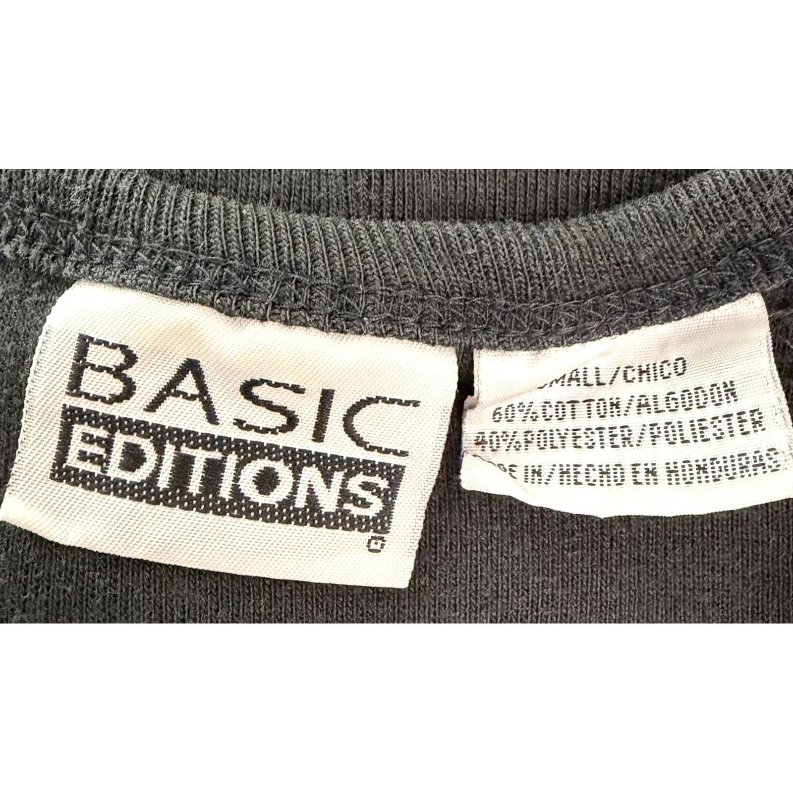 Basic Editions VINTAGE Basic Editions Tank Womens Small 90s Black Cotton Blend Jersey Tank Womens S Large Black 90s Grunge Retro Womens Size S / US 4 / IT 40 - 6 Thumbnail