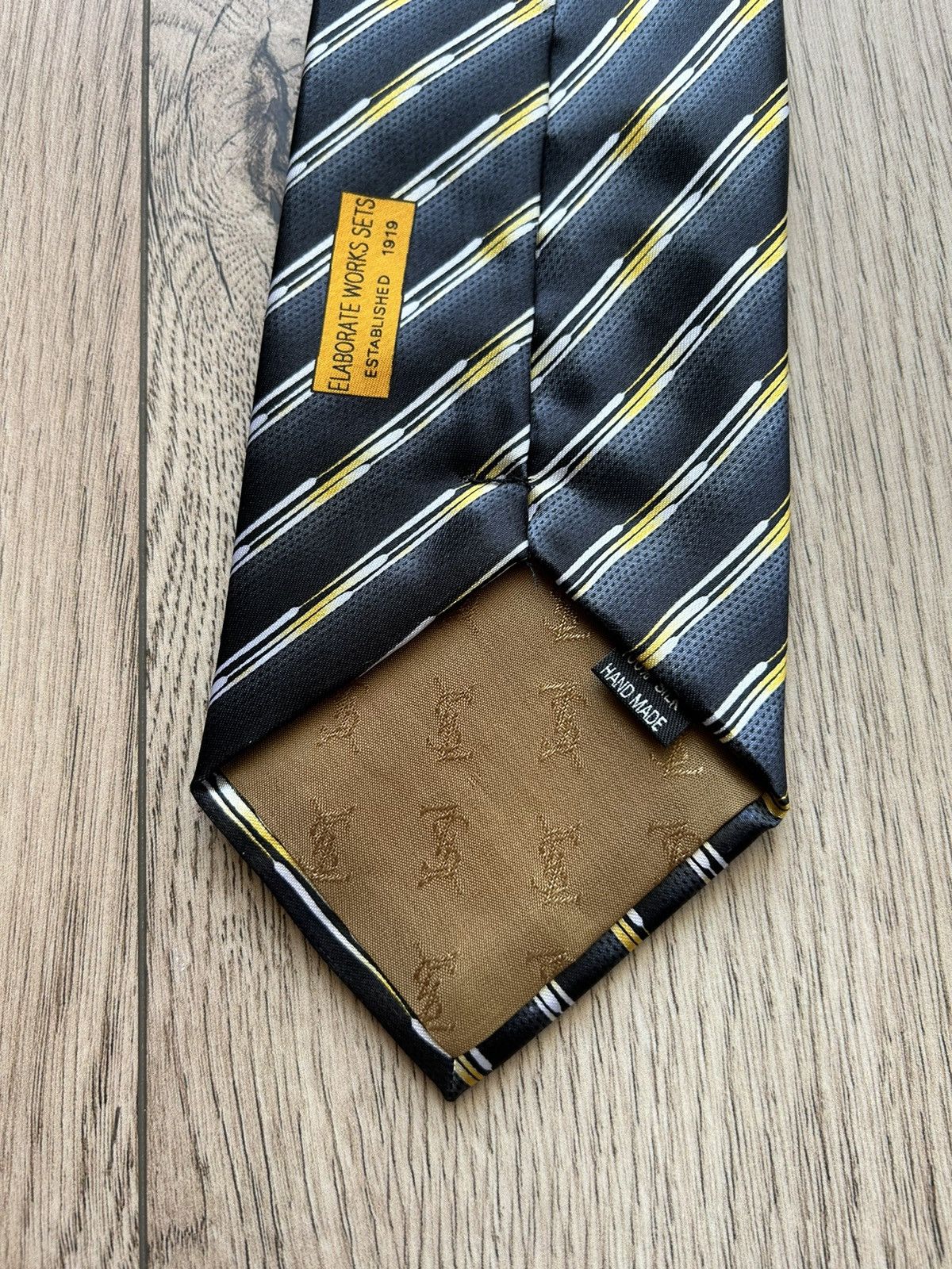 Vintage × Yves Saint Laurent Yves Saint Laurent Silk Pattern Tie Vintage Size ONE SIZE - 6 Thumbnail