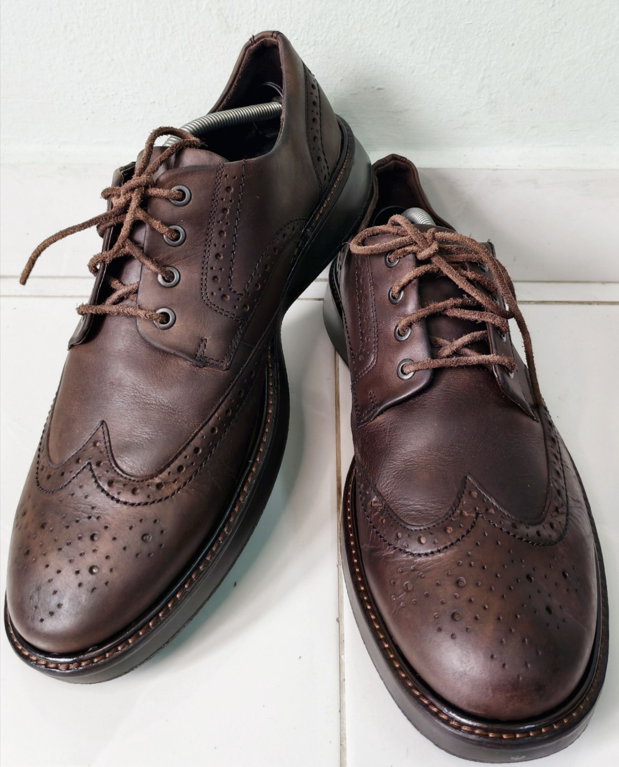 Ecco ECCO Men's Lhasa Brogue Tie Wing Tip Oxford Size US 11 / EU 44 - 6 Thumbnail