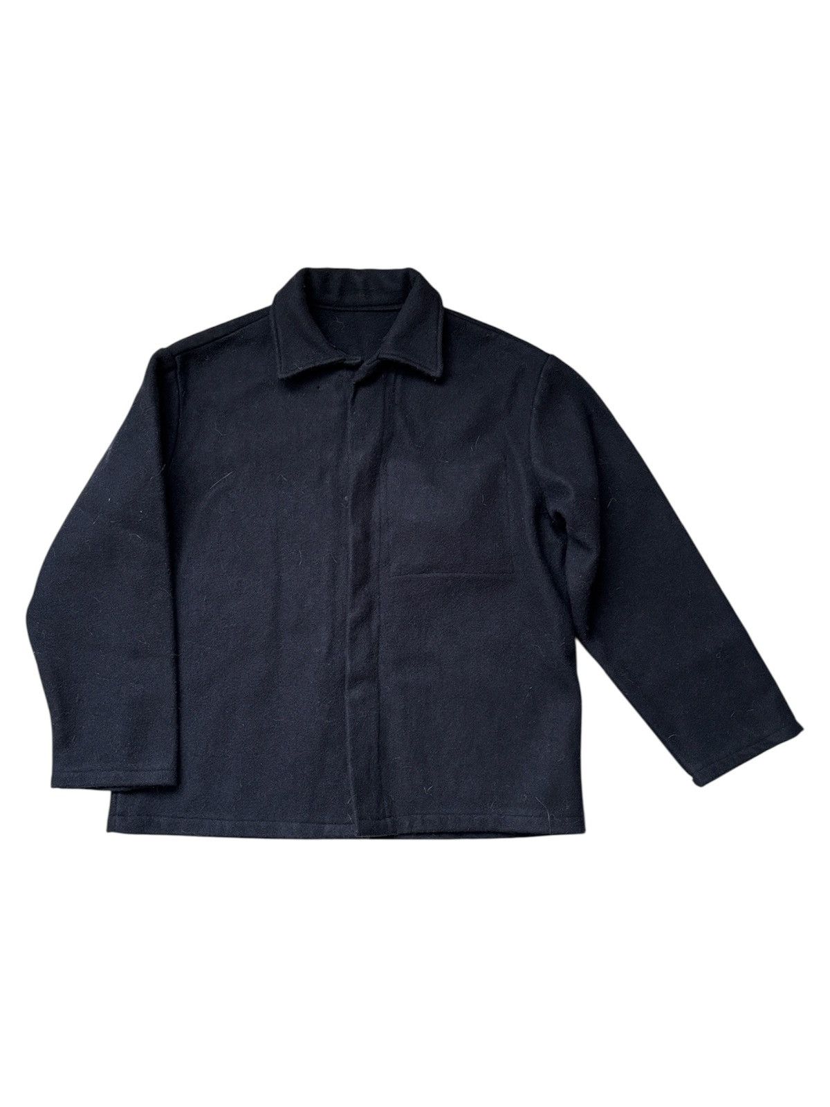 Vintage Vintage wool navy overshirt Size US M / EU 48-50 / 2 - 1 Thumbnail
