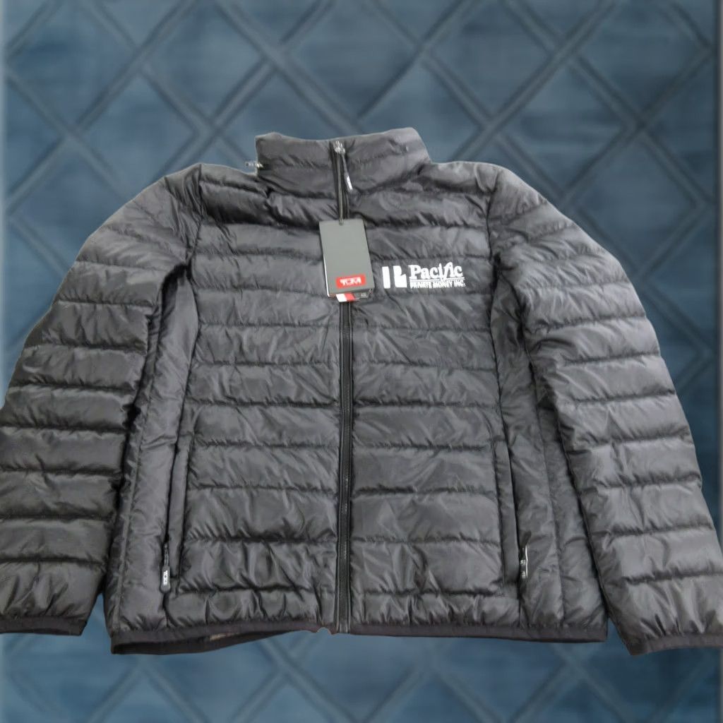 Tumi TUMI Puffer Jacket Womens Medium Black Down Full Zip Lightweight Packable Outdoor Short Sleeve: N/A Size M / US 6-8 / IT 42-44 - 1 Thumbnail