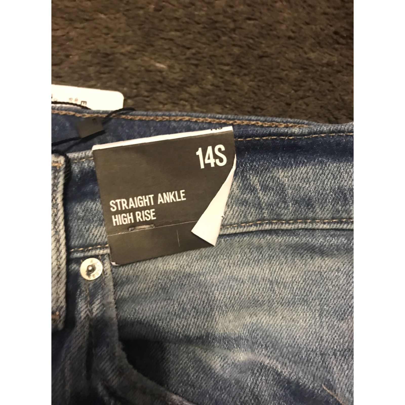 Express Express Jeans 14 S High-Rise Straight Ankle Light Wash Women's Size 36" / US 14 / IT 50 - 2 Thumbnail
