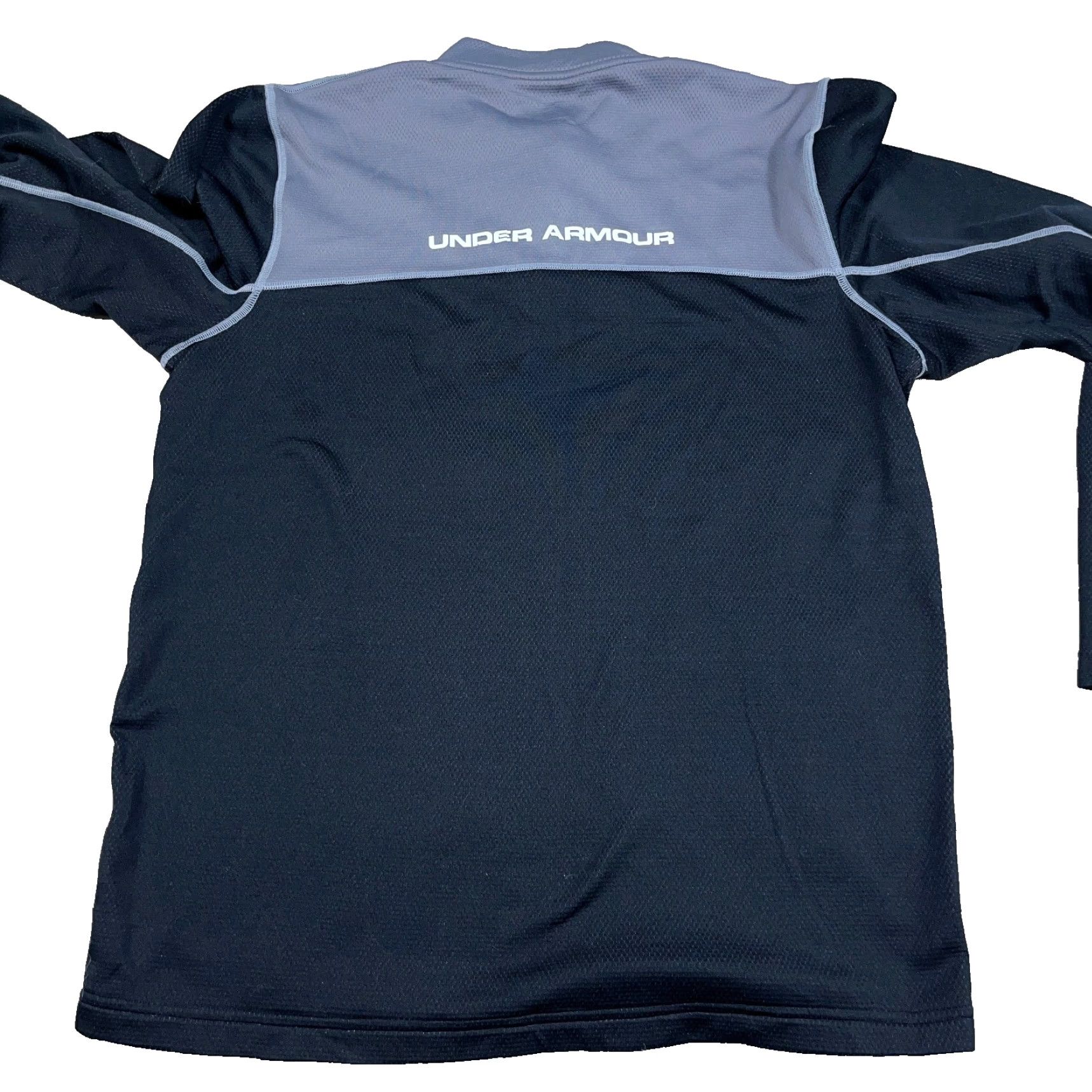 Under Armour Under Armour Sweater Men XL Black Gray Pullover 1/4 Zip Mock Neck Knit Lightweight Sportswear Casual Size US XL / EU 56 / 4 - 2 Thumbnail