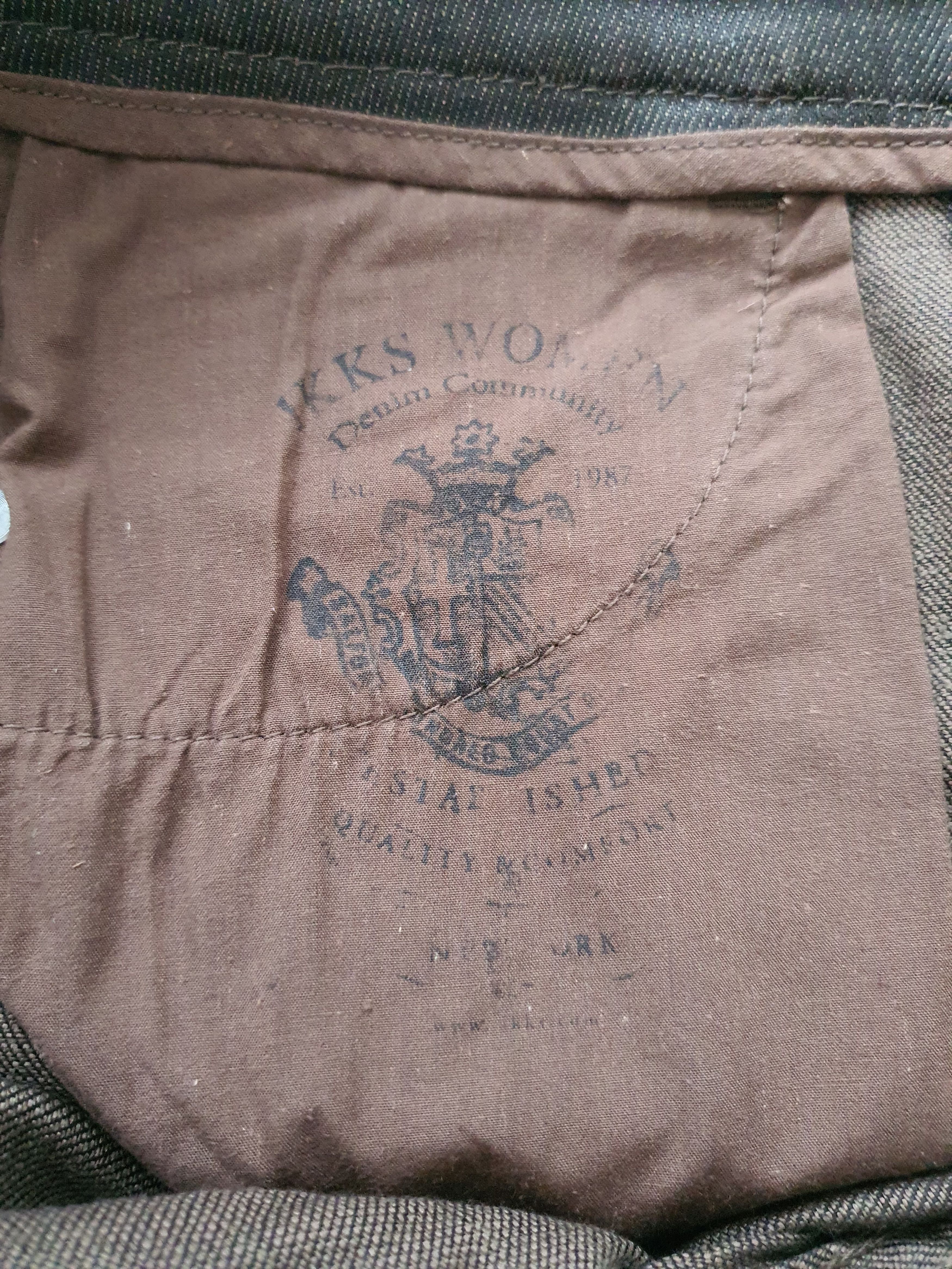 IKKS 0.616 Women's Denim Jeans - Regular Fit - Brown Size 28" / US 6 / IT 42 - 10 Thumbnail