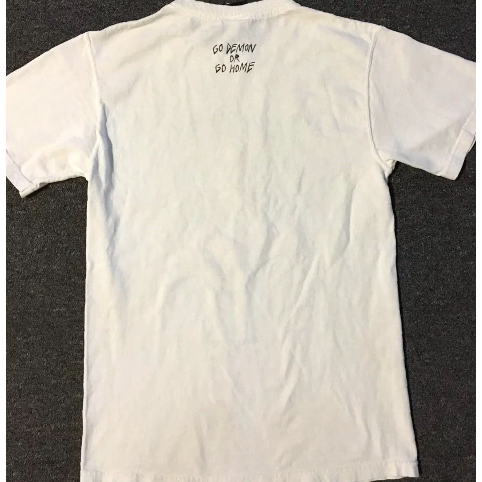 Spitfire VINTAGE Thrasher Neck Face Go Demon Faded Shirt S White Skateboarding 90s Grunge Punk Rock Hip Hop Mens T-Shirt Size US S / EU 44-46 / 1 - 2 Thumbnail