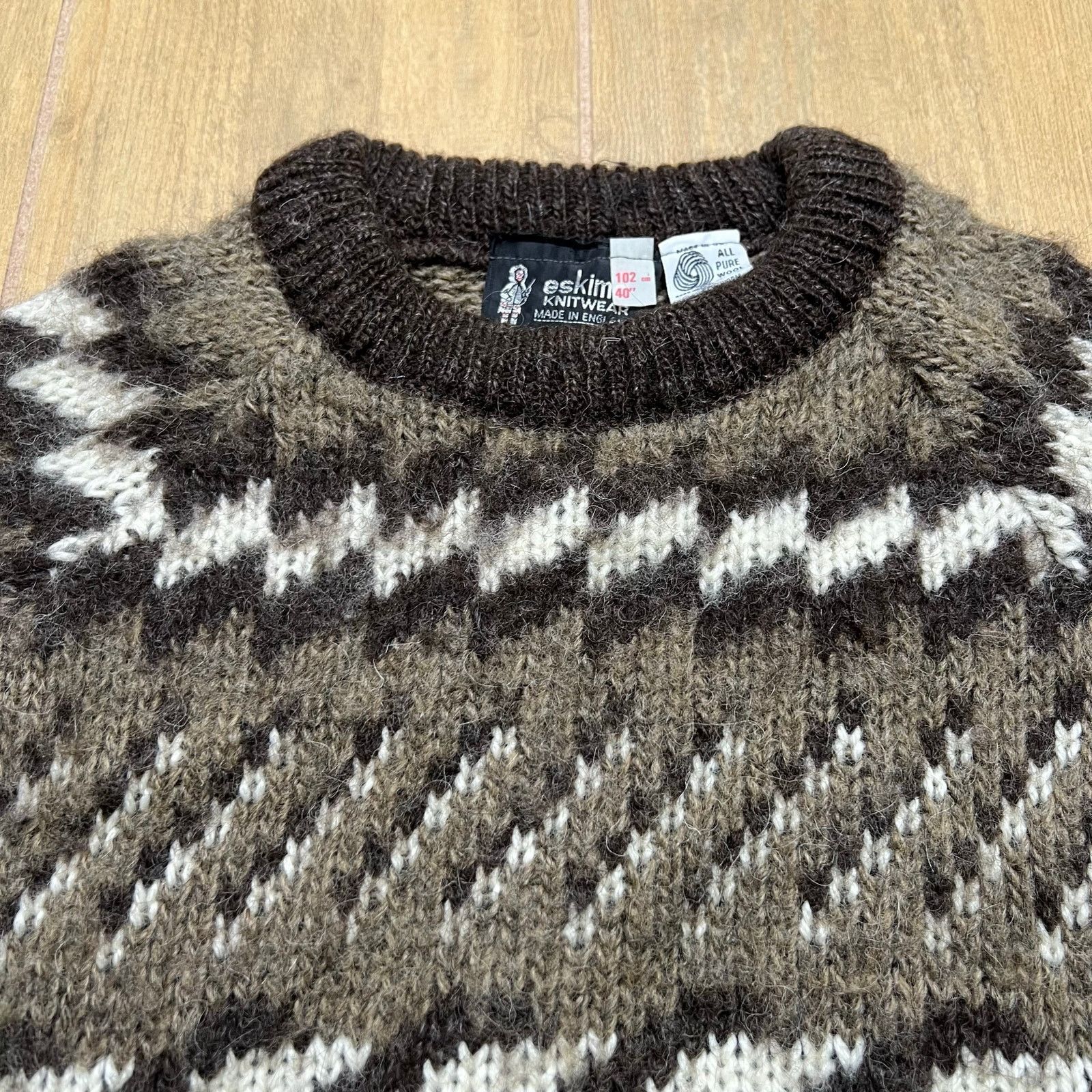 Vintage Vintage Eskimo Eskimo Knitwear Wool Sweater England Mens M Size US M / EU 48-50 / 2 - 2 Thumbnail
