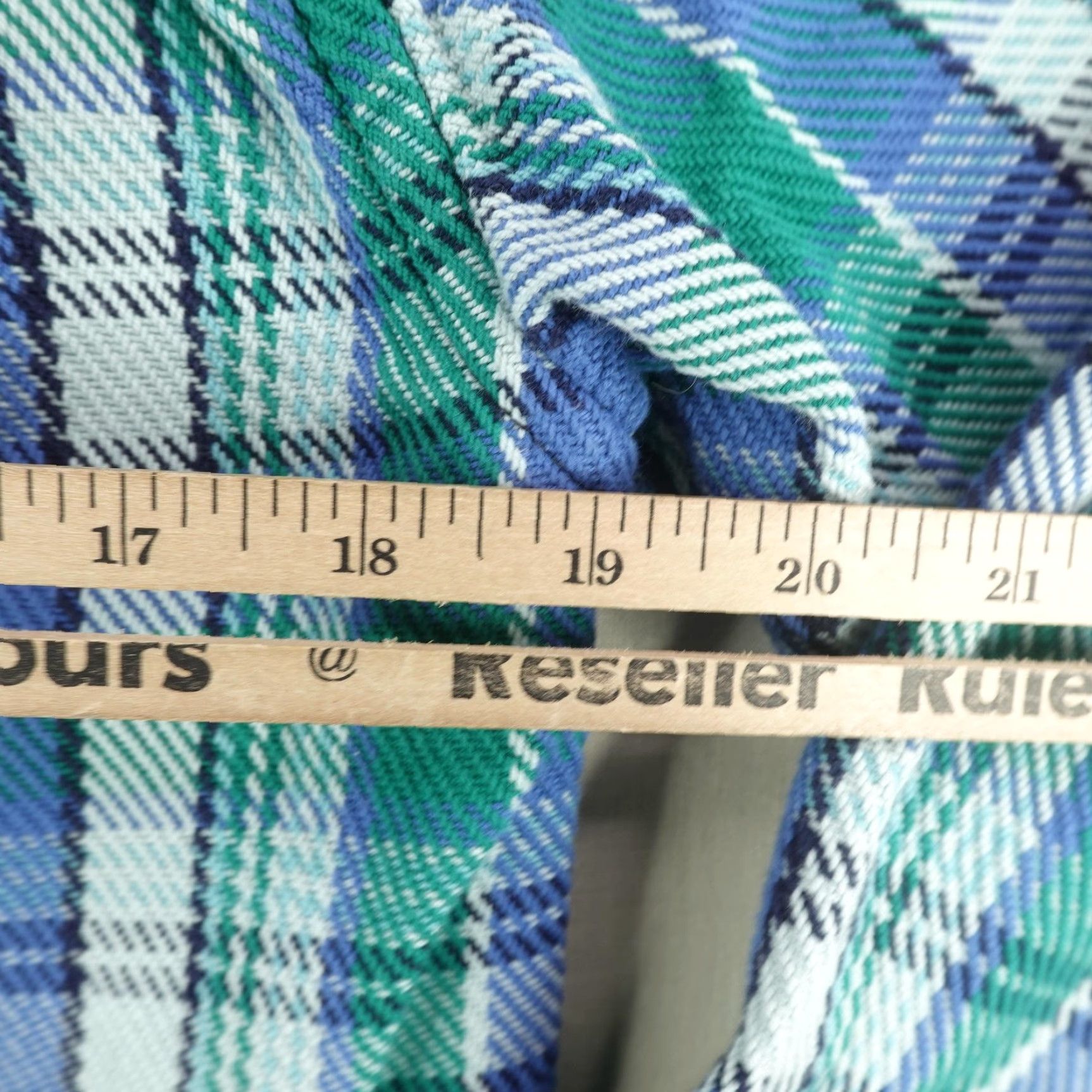 Outerknown VINTAGE Outerknown Men's Shirt Small Long Sleeve Cotton Flannel Plaid Heavyweight Blue Green Casual Size US S / EU 44-46 / 1 - 7 Thumbnail