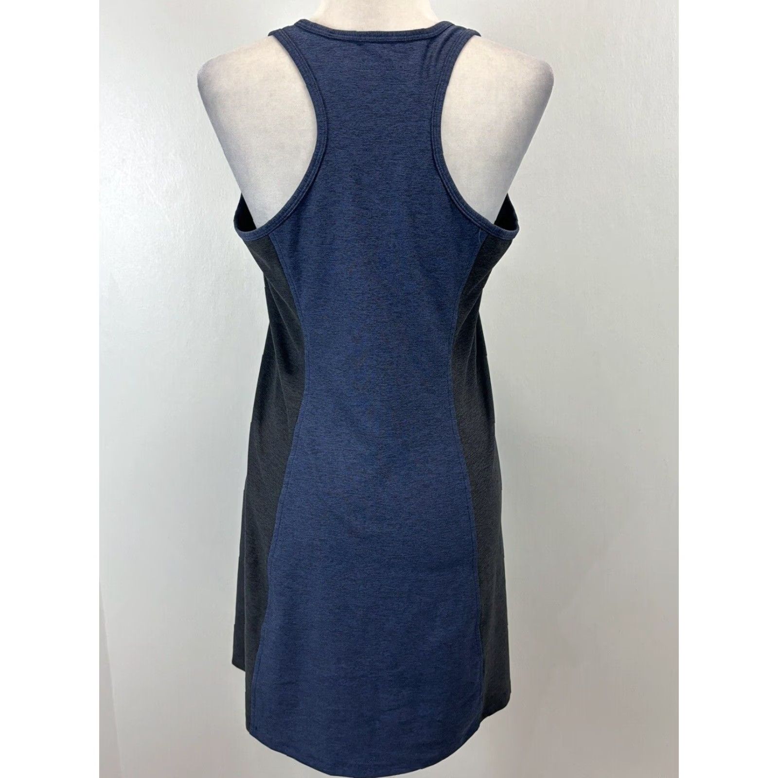 Outdoor Voices Outdoor Voices Athena Dress XL Blue Black Sleeveless Racerback Comfort Tank Dress Size XL / US 12-14 / IT 48-50 - 3 Thumbnail