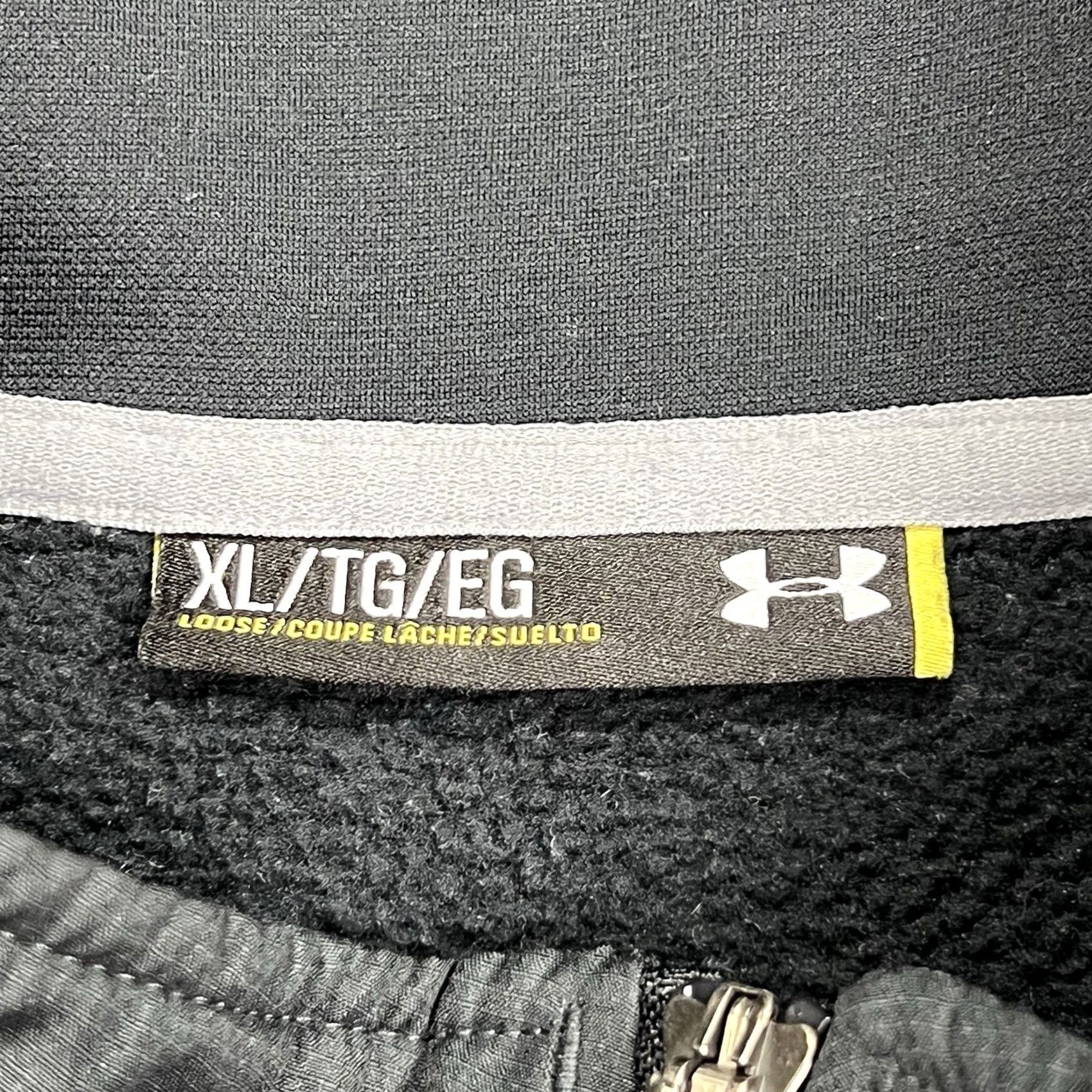 Under Armour Under Armour Jacket Mens XL Black Full Zip Track Athletic Loose Fit Gym Training Size US XL / EU 56 / 4 - 5 Thumbnail