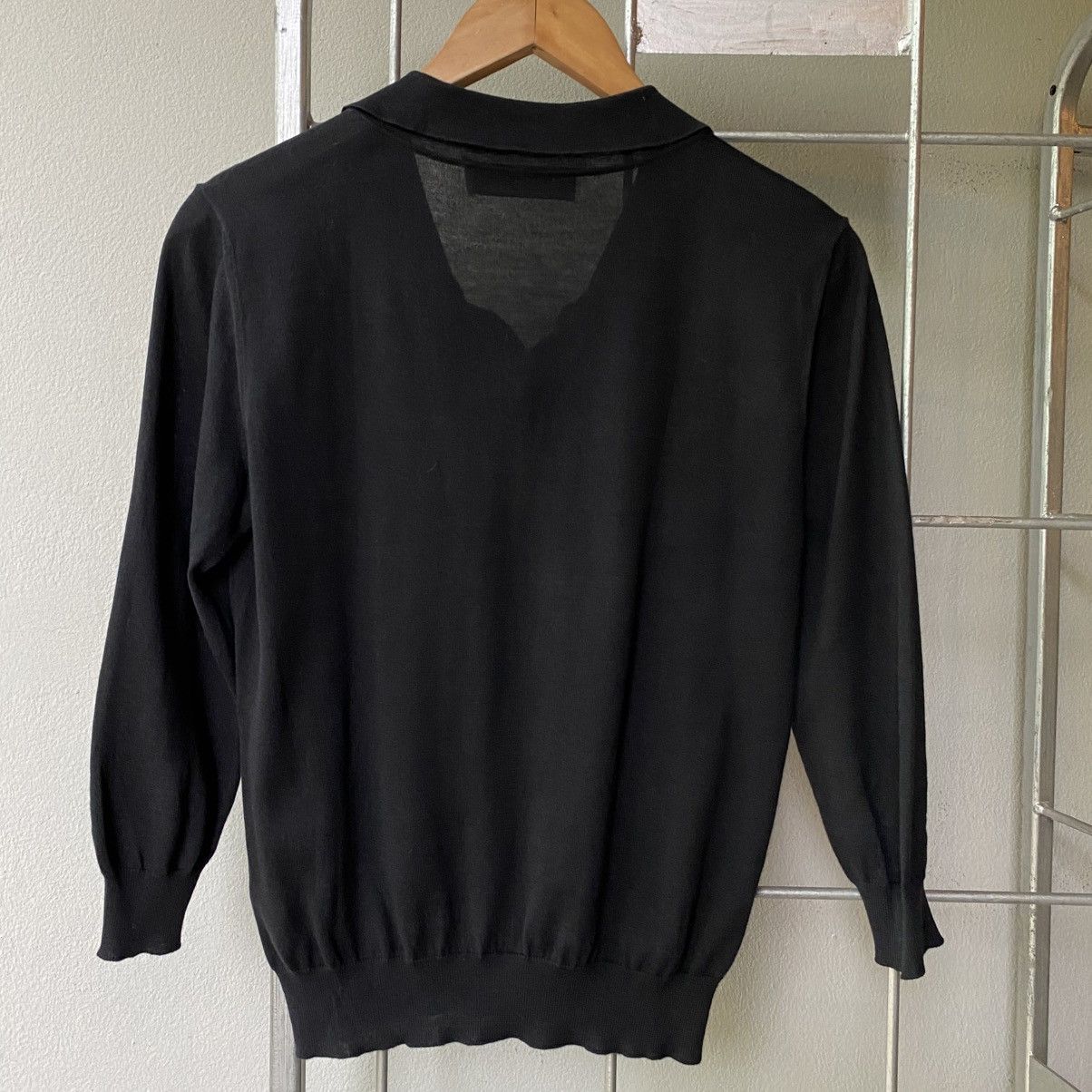 Viktor & Rolf VIKTOR& ROLF Black Semi-Sheer Knit Shirt Size XS / US 0-2 / IT 36-38 - 21 Thumbnail