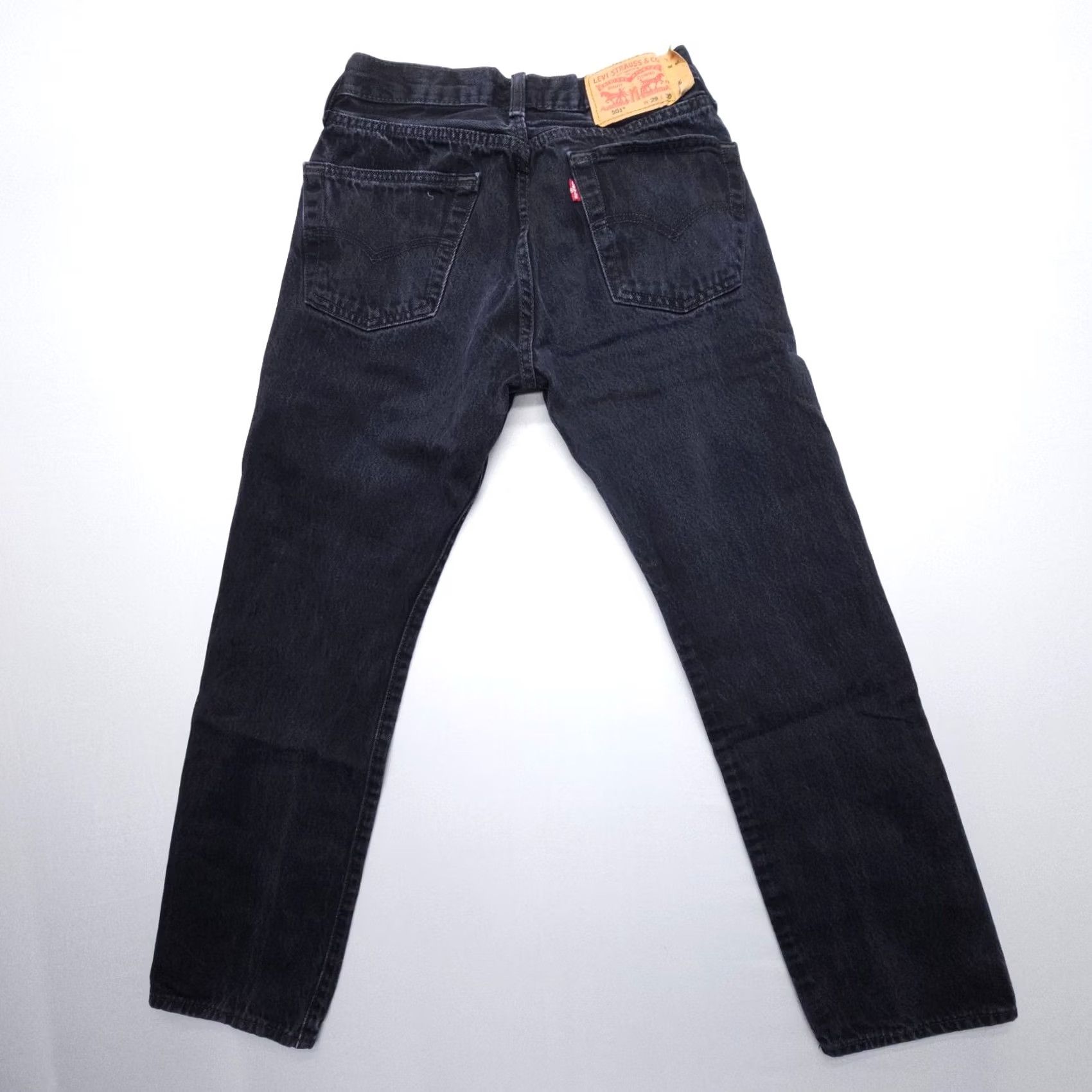 Levi's Levi's 501 Jeans Mens Regular Black 28x28 29x30 Button Fly Denim Straight Pocket 5-Pocket Vintage: No Theme: American, Classic Size US 29 - 2 Thumbnail