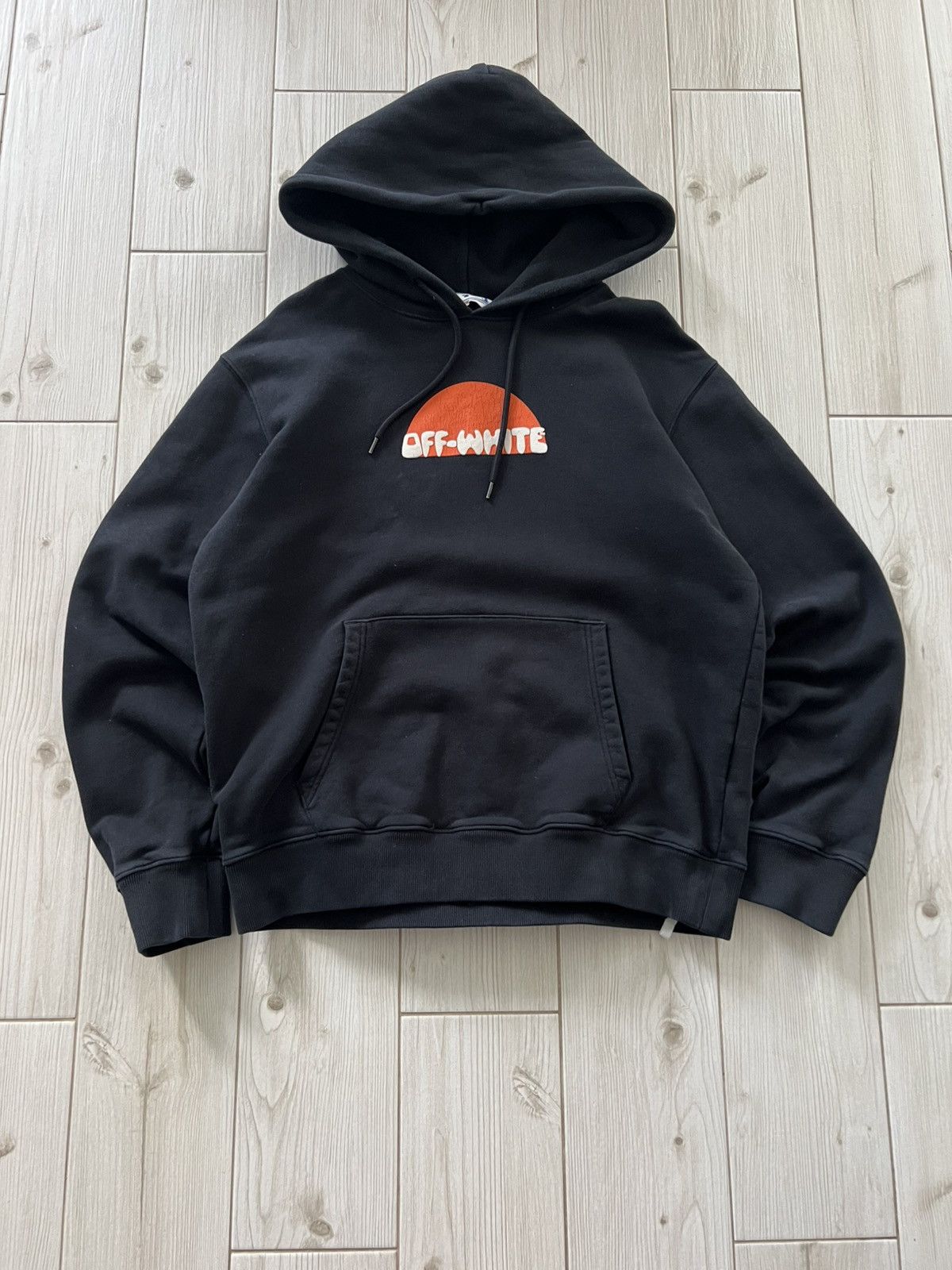 Off-White Off White Hoodie Big Logo Orange Print Medium Size US M / EU 48-50 / 2 - 7 Thumbnail