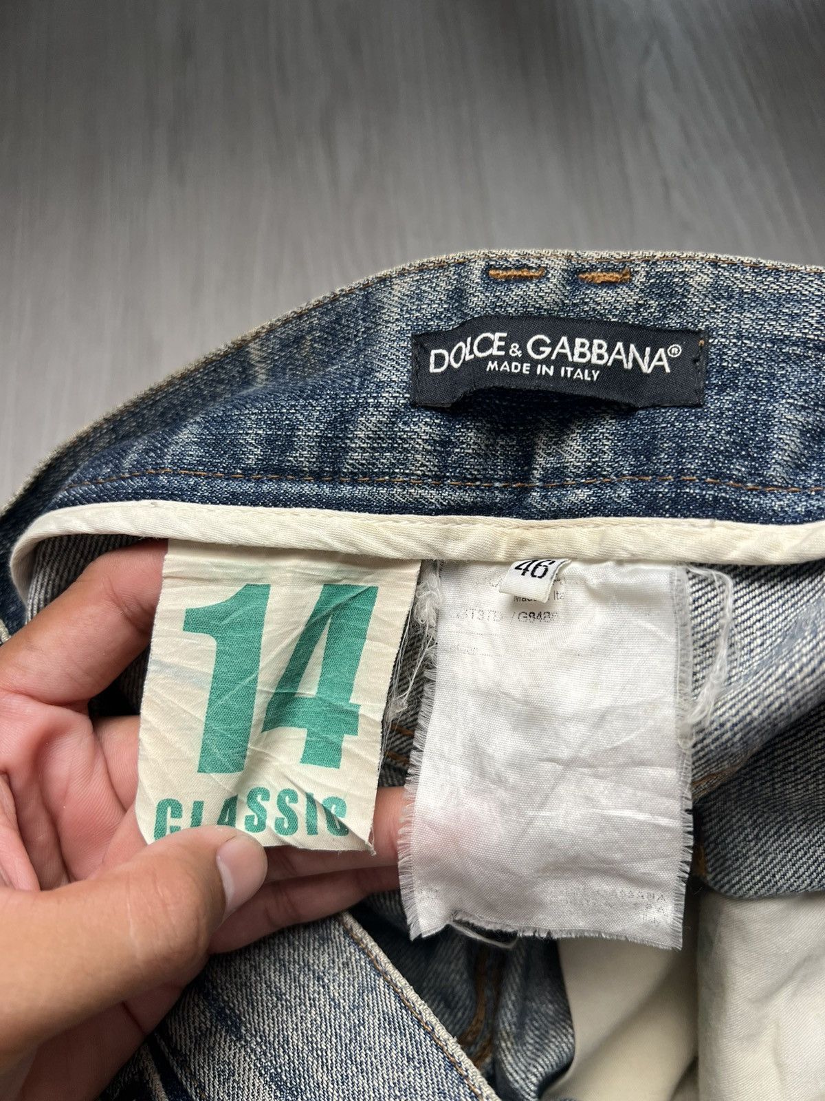 Dolce & Gabbana Dolce Gabbana Mudwash Distressed Jeans Small Embroidered Size US 32 / EU 48 - 8 Thumbnail