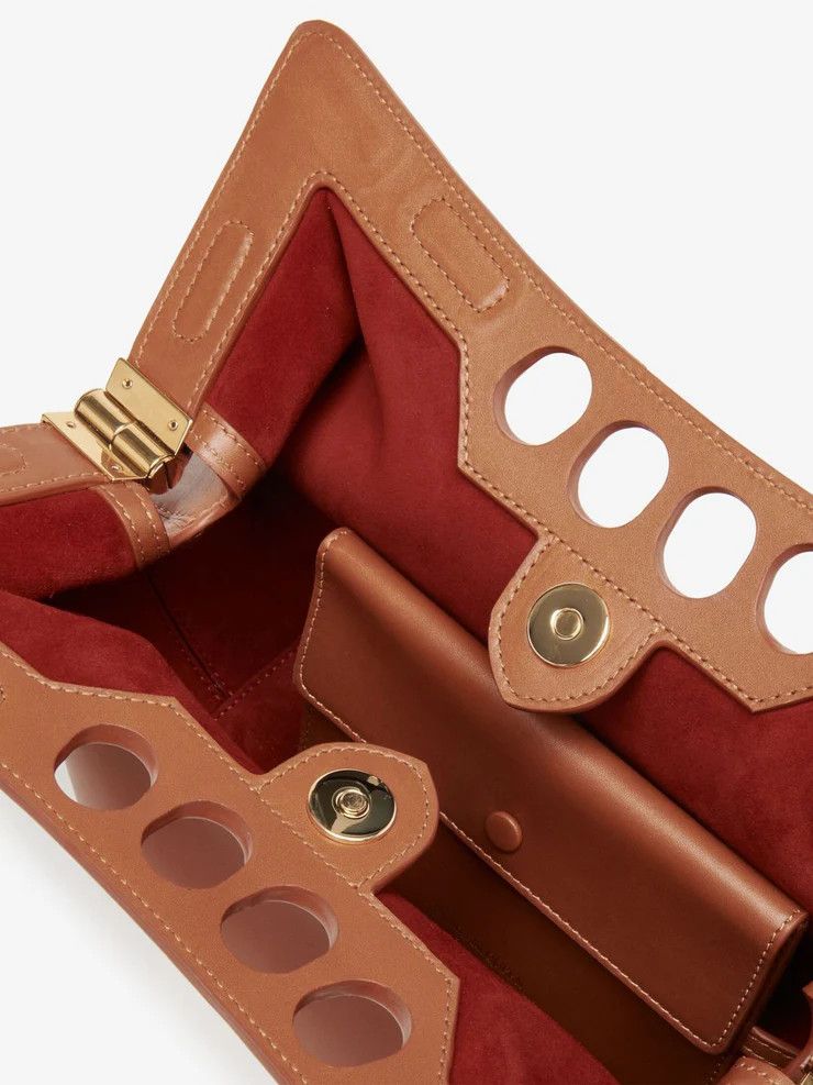 Alexander McQueen o1w1db10925 Size: OS/The Peak Bag Small in Brown Size ONE SIZE - 5 Thumbnail