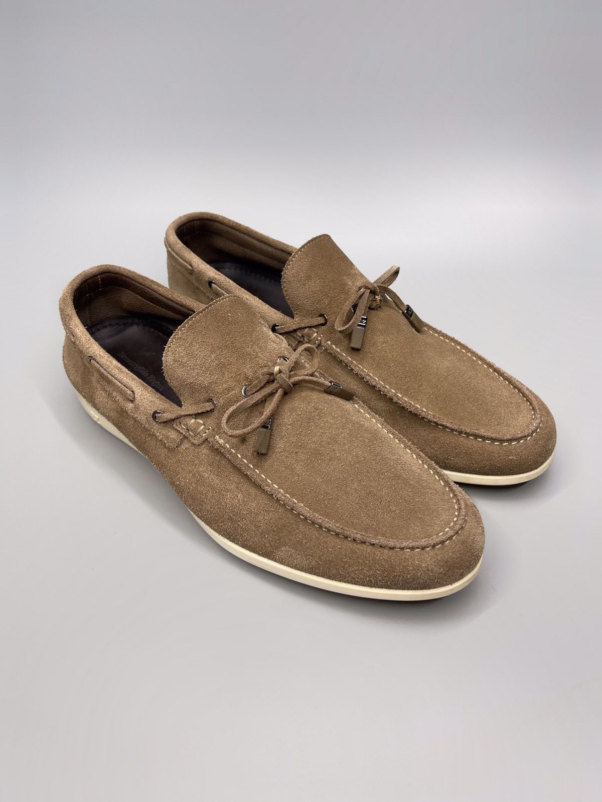 Ermenegildo Zegna Ermenegildo Zegna Suede Loafer’s Shoes Size US 11 / EU 44 - 1 Thumbnail