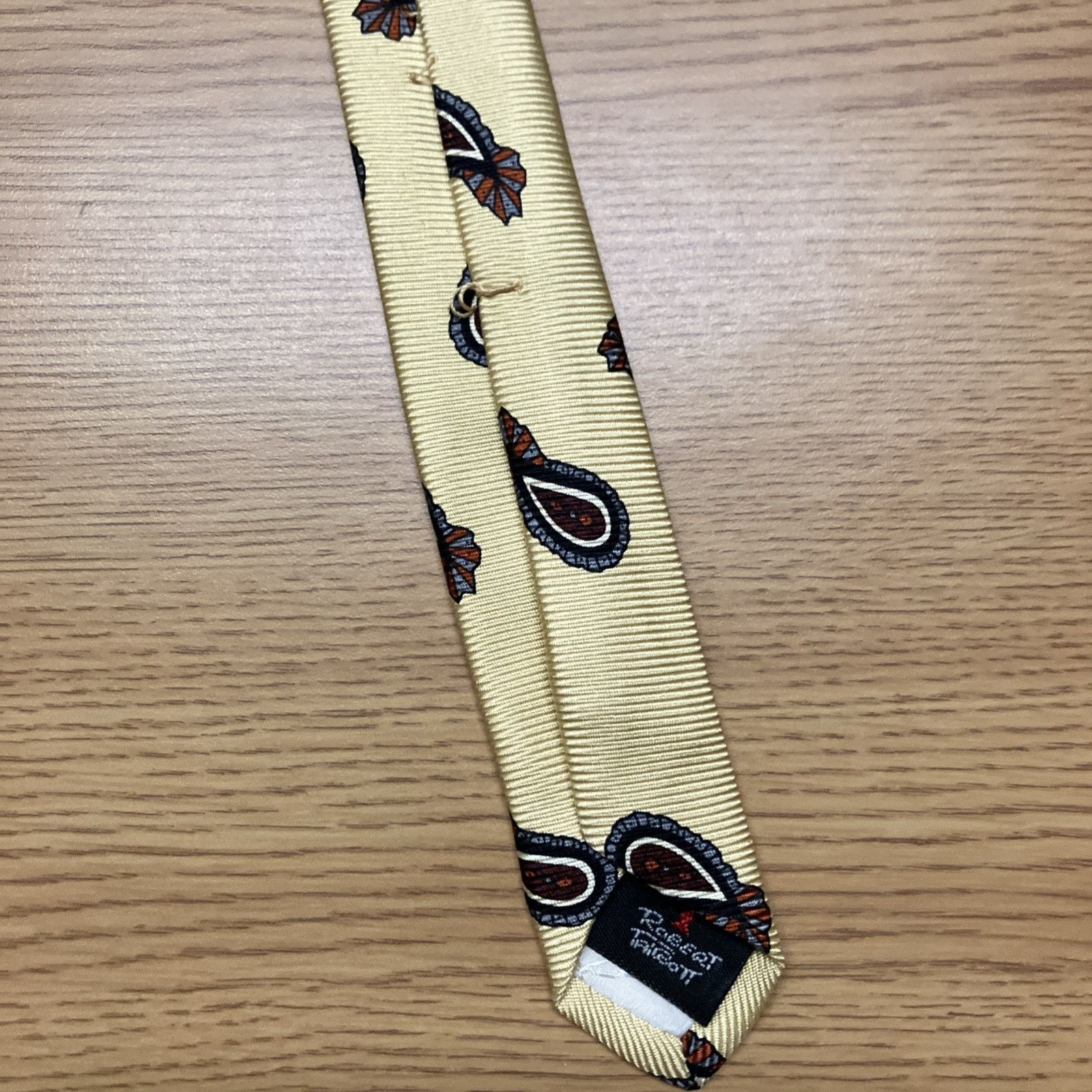 Robert Talbott Robert Talbot Pasiley Wedding Dance Prom Necktie Repp Silk Size ONE SIZE - 16 Thumbnail